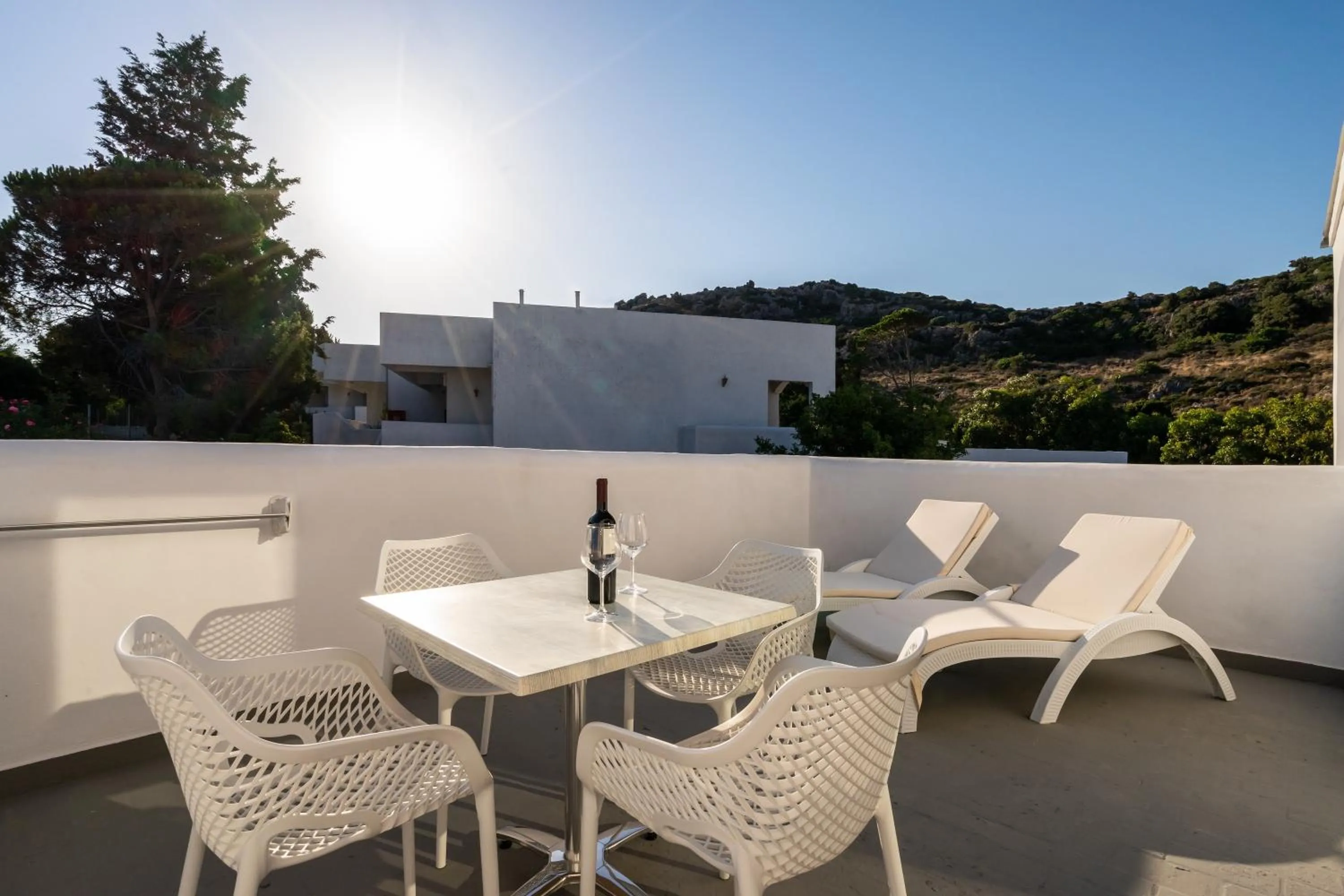 Balcony/Terrace in Ladiko Suites - Faliraki