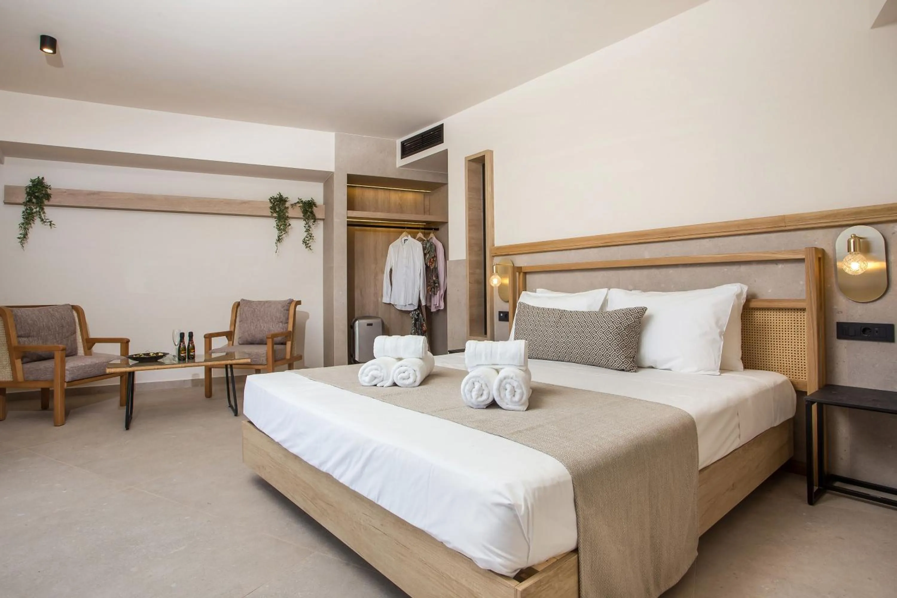 Bed in Ladiko Suites - Faliraki
