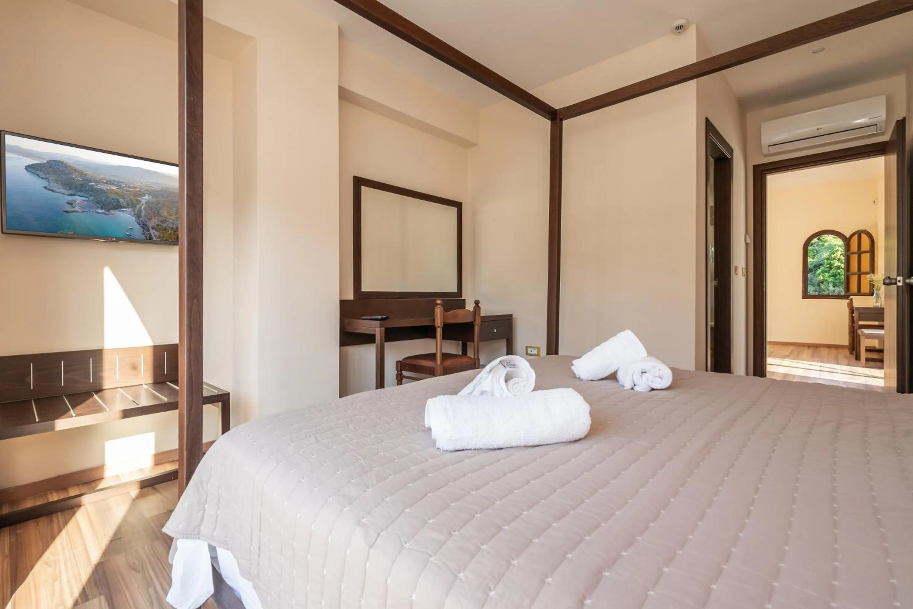 Bed in Ladiko Suites - Faliraki