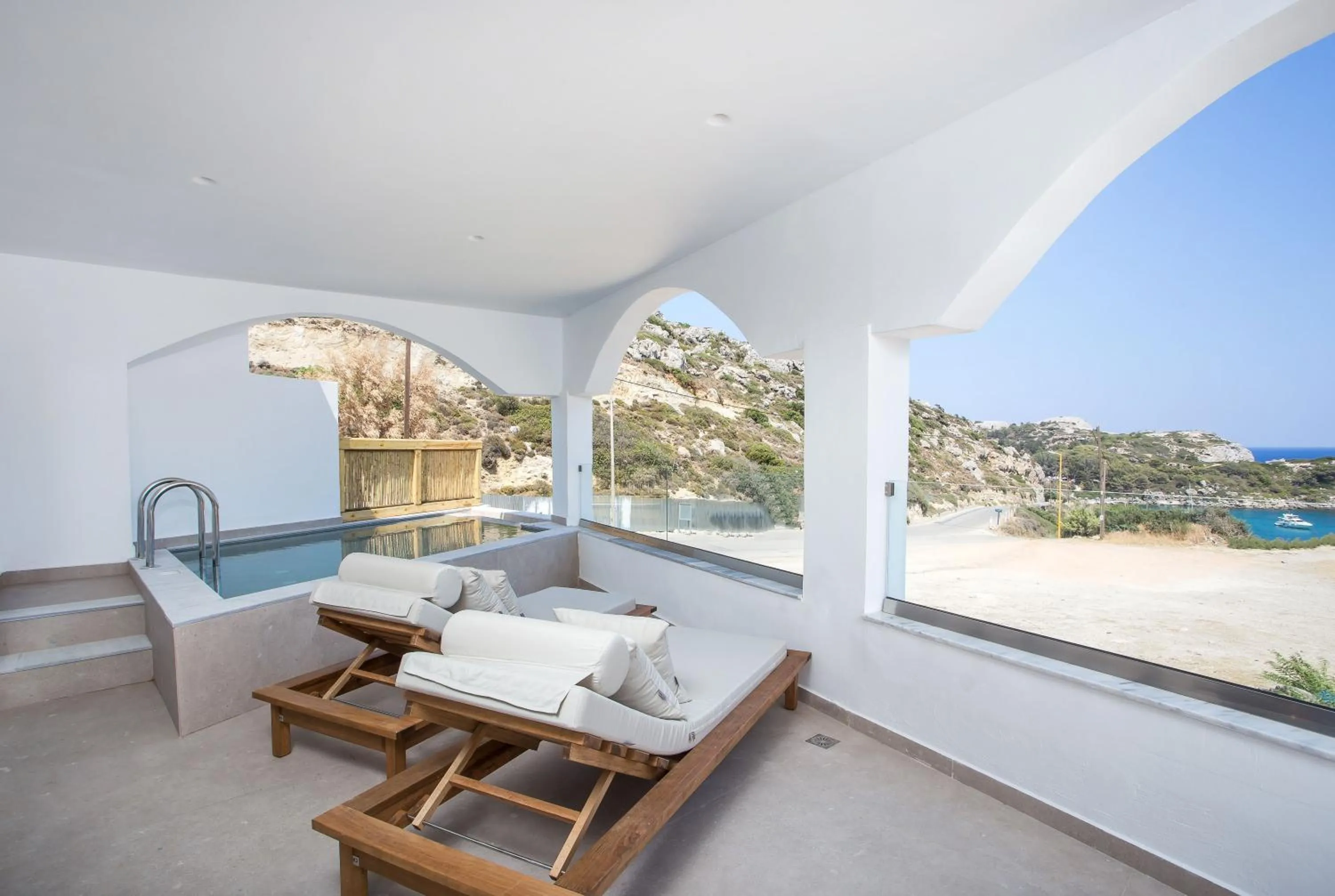 Pool view in Ladiko Suites - Faliraki