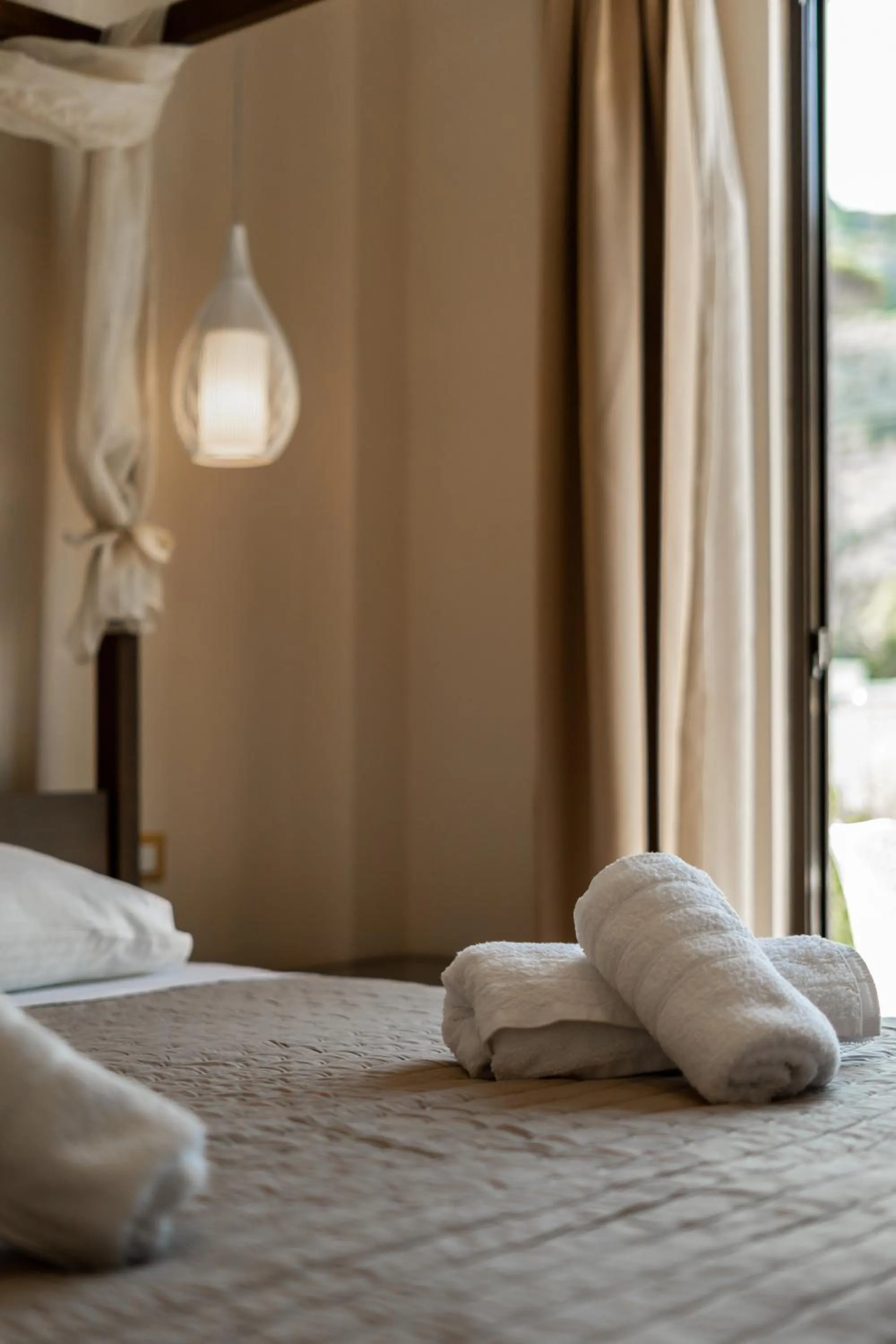 Bed in Ladiko Suites - Faliraki