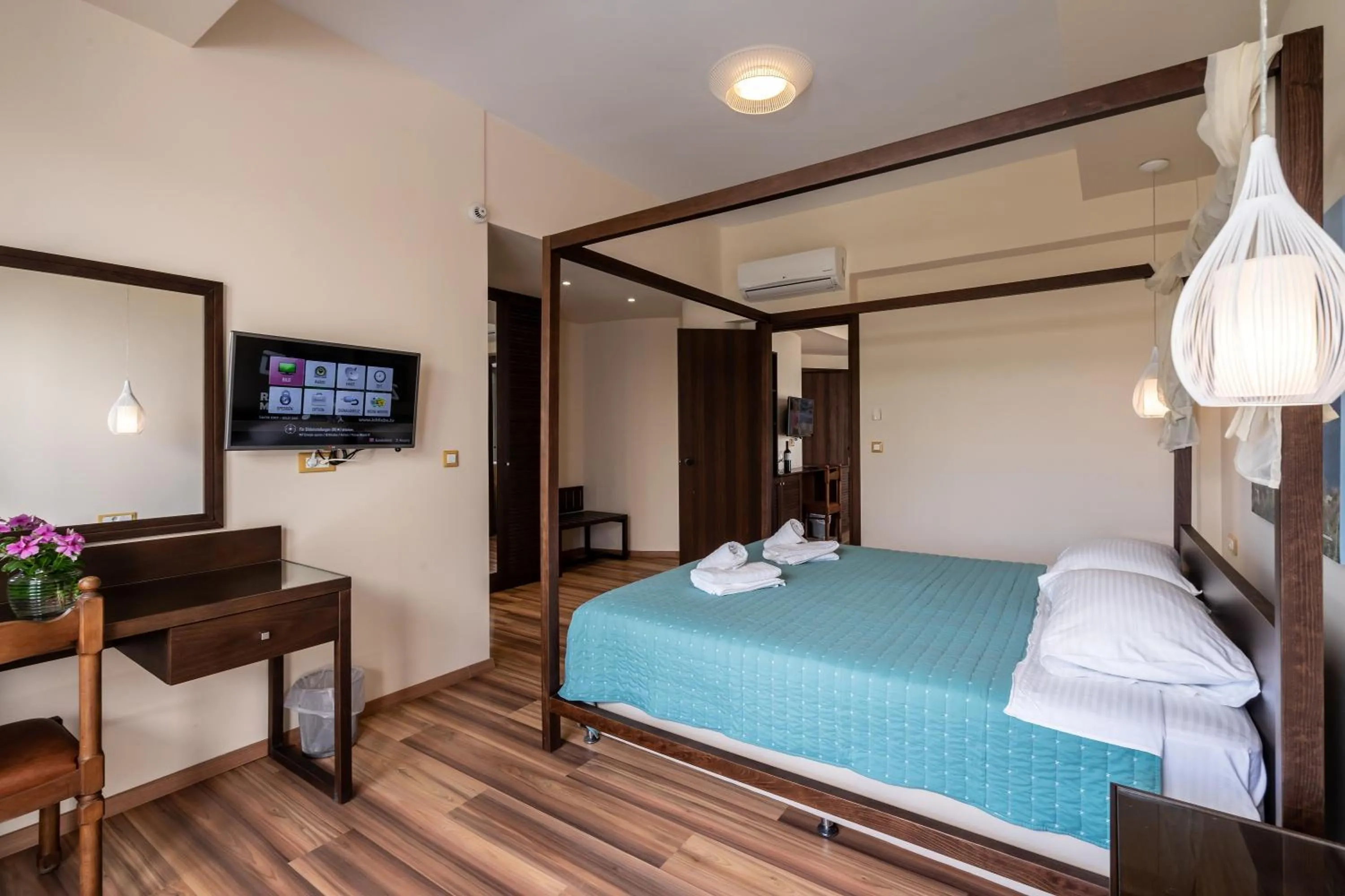 Bed in Ladiko Suites - Faliraki