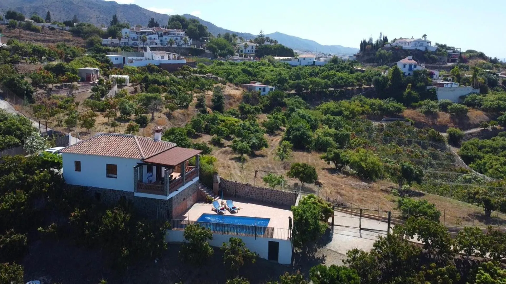 Bird's eye view in Villa Vistamar - private pool