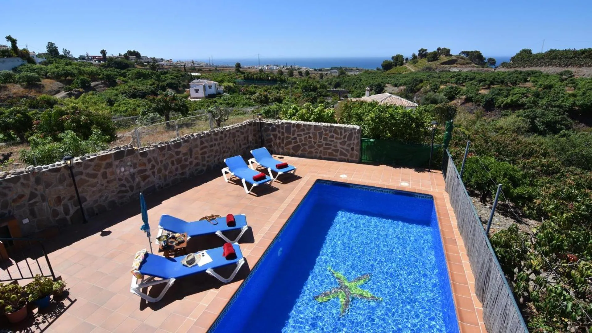 Sea view in Villa Vistamar - private pool
