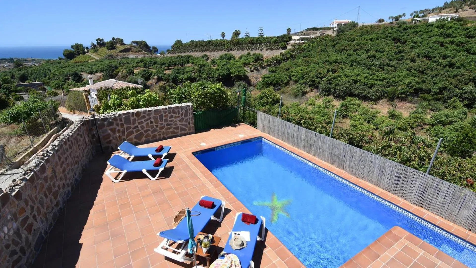 Natural landscape in Villa Vistamar - private pool