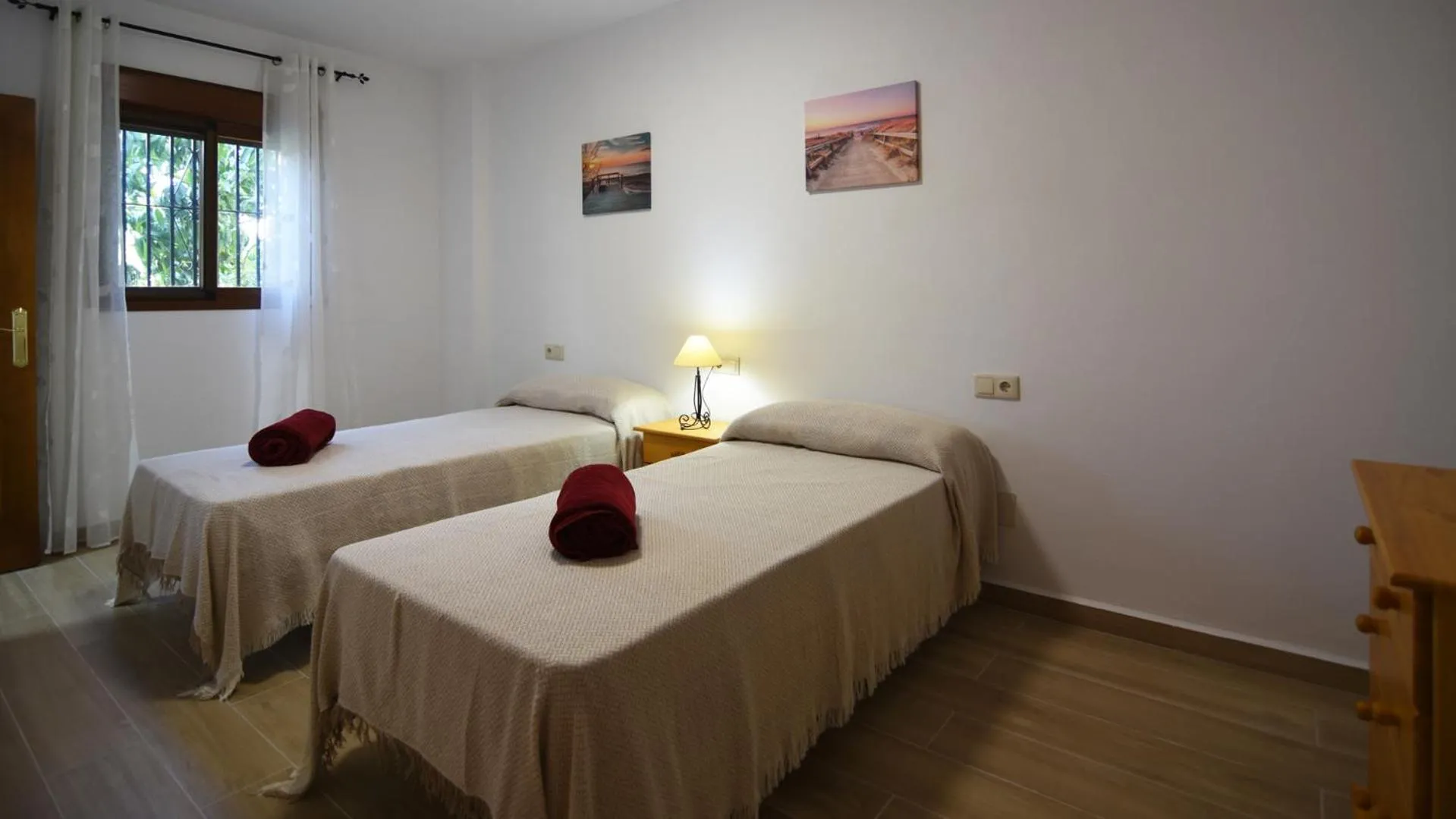 Bedroom, Bed in Villa Vistamar - private pool