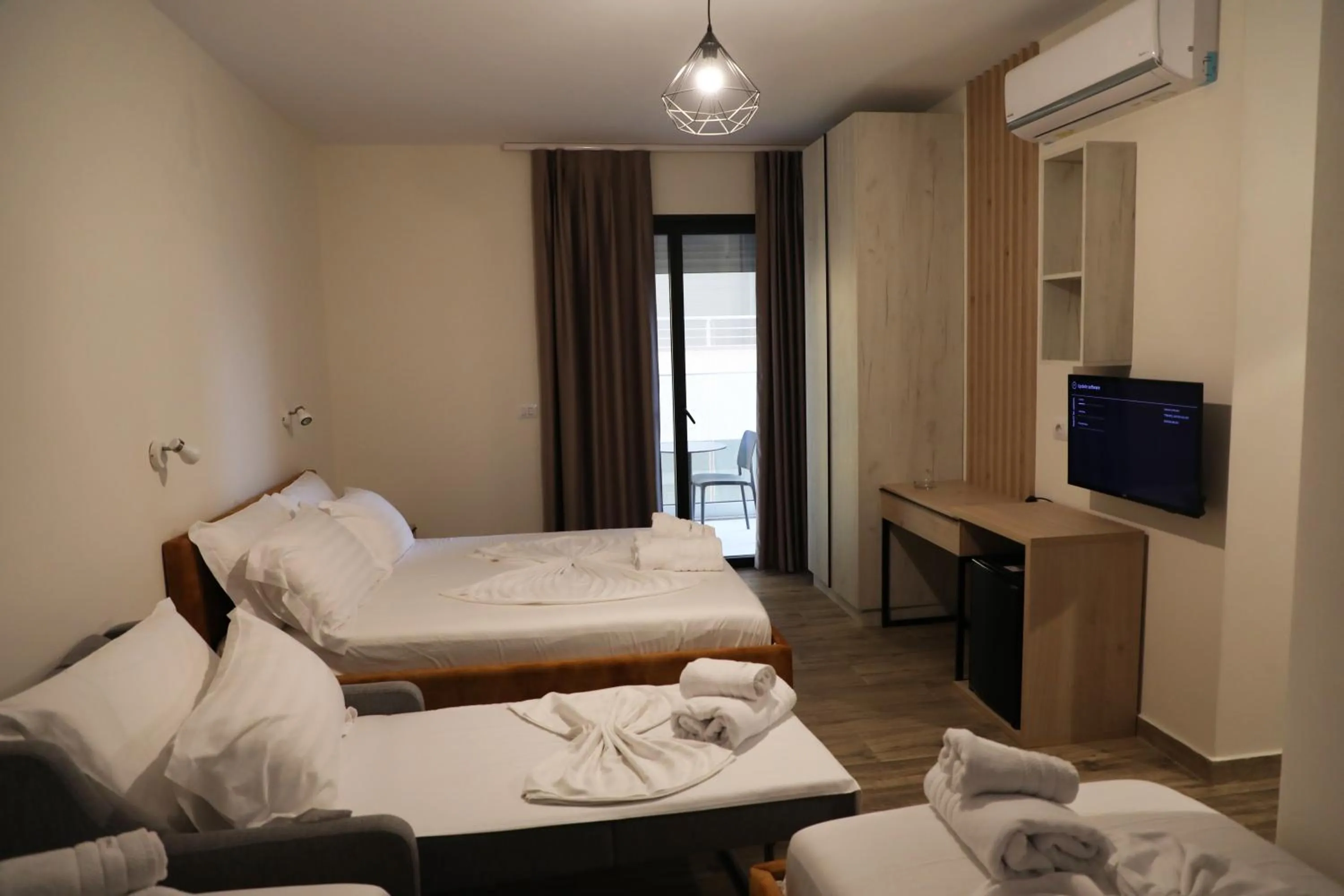 Bedroom, Bed in Hotel Triumf Shengjin