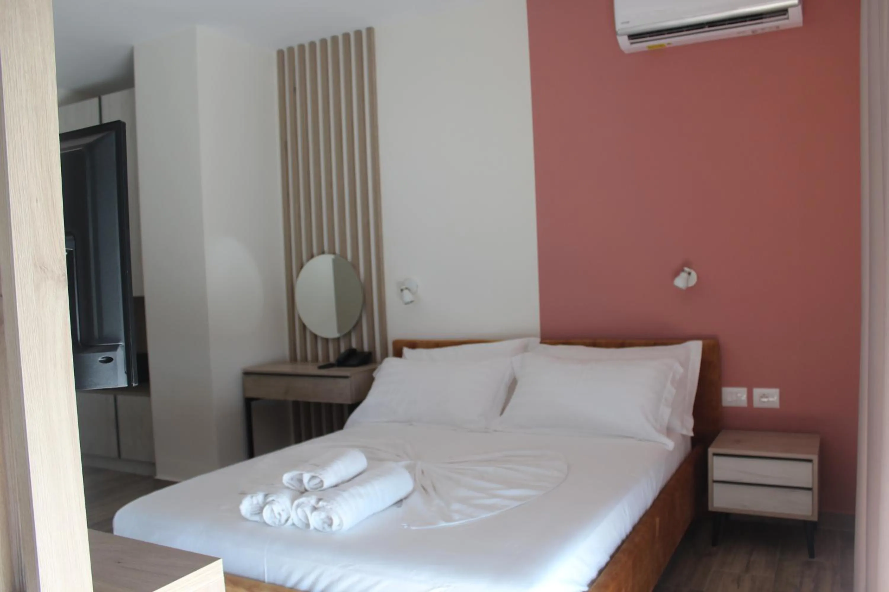 Bedroom, Bed in Hotel Triumf Shengjin