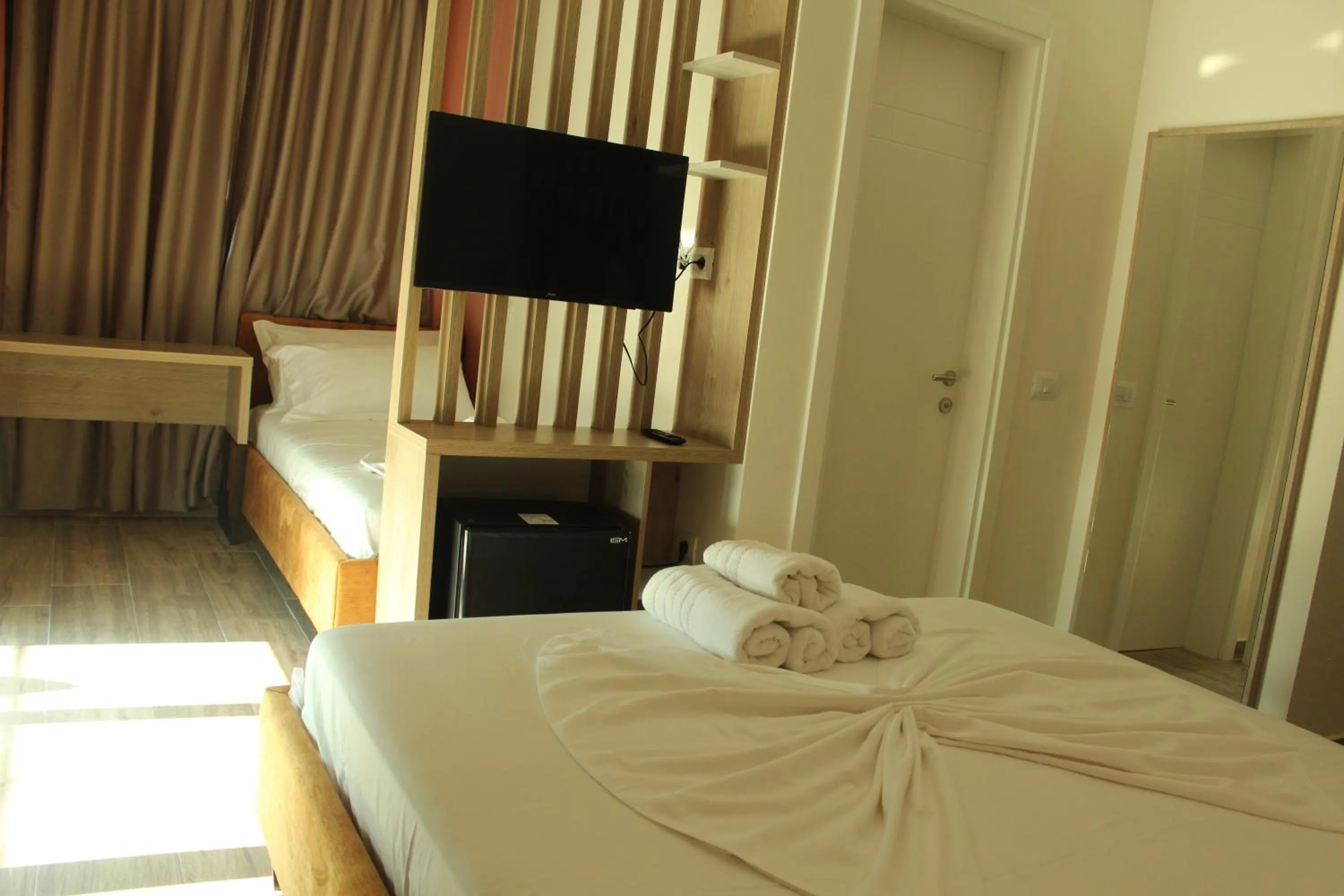 Bedroom, Bed in Hotel Triumf Shengjin