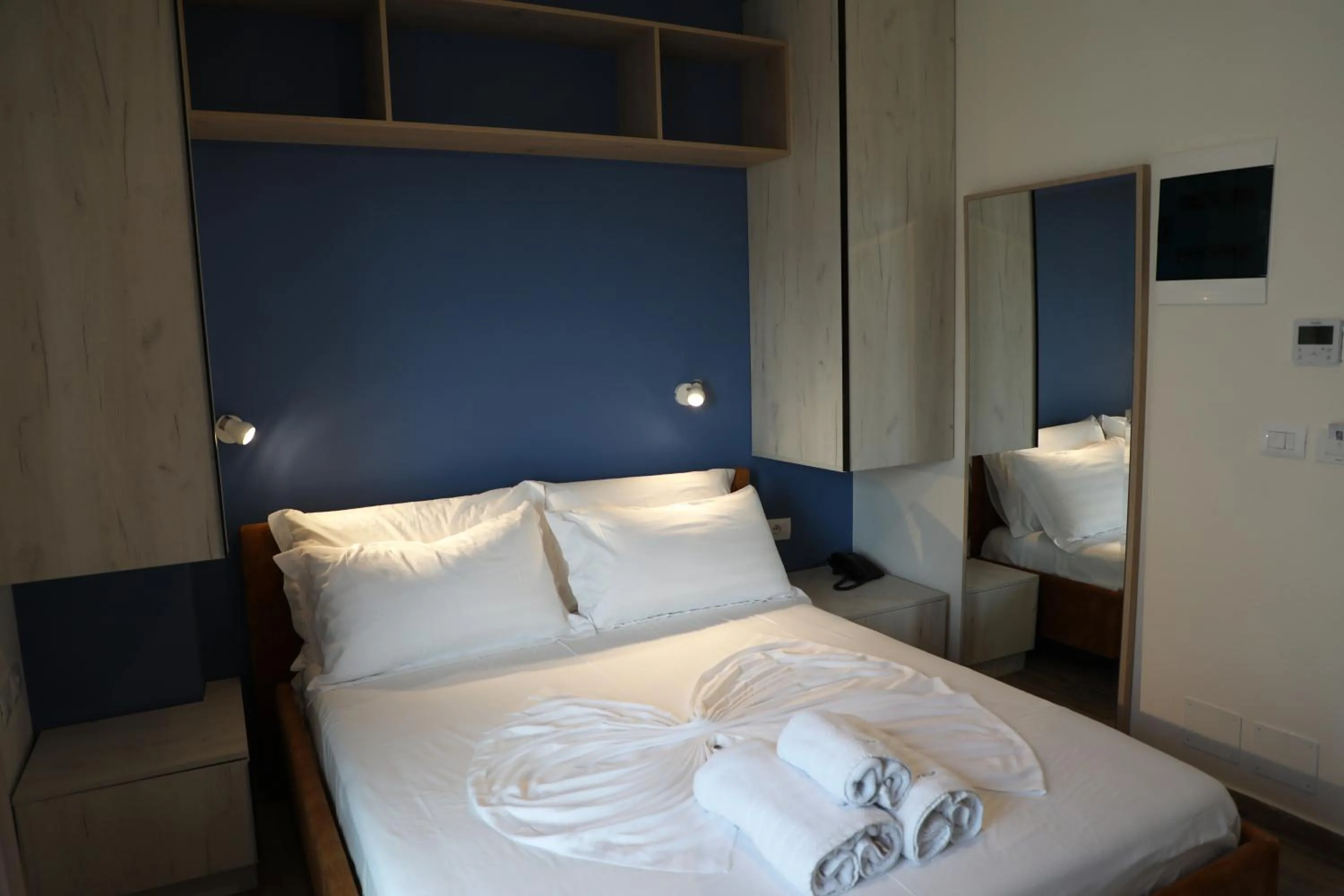 Bedroom, Bed in Hotel Triumf Shengjin