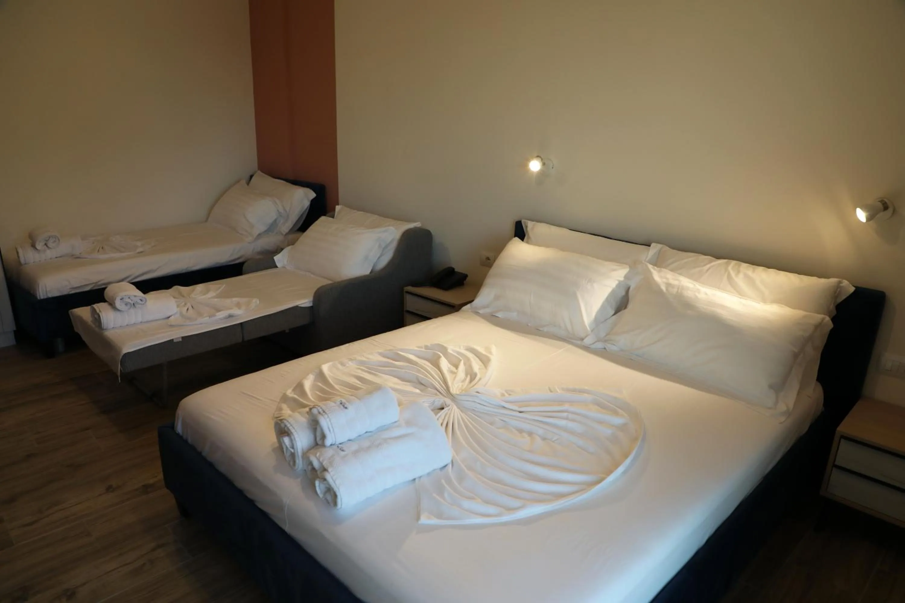 Bedroom, Bed in Hotel Triumf Shengjin
