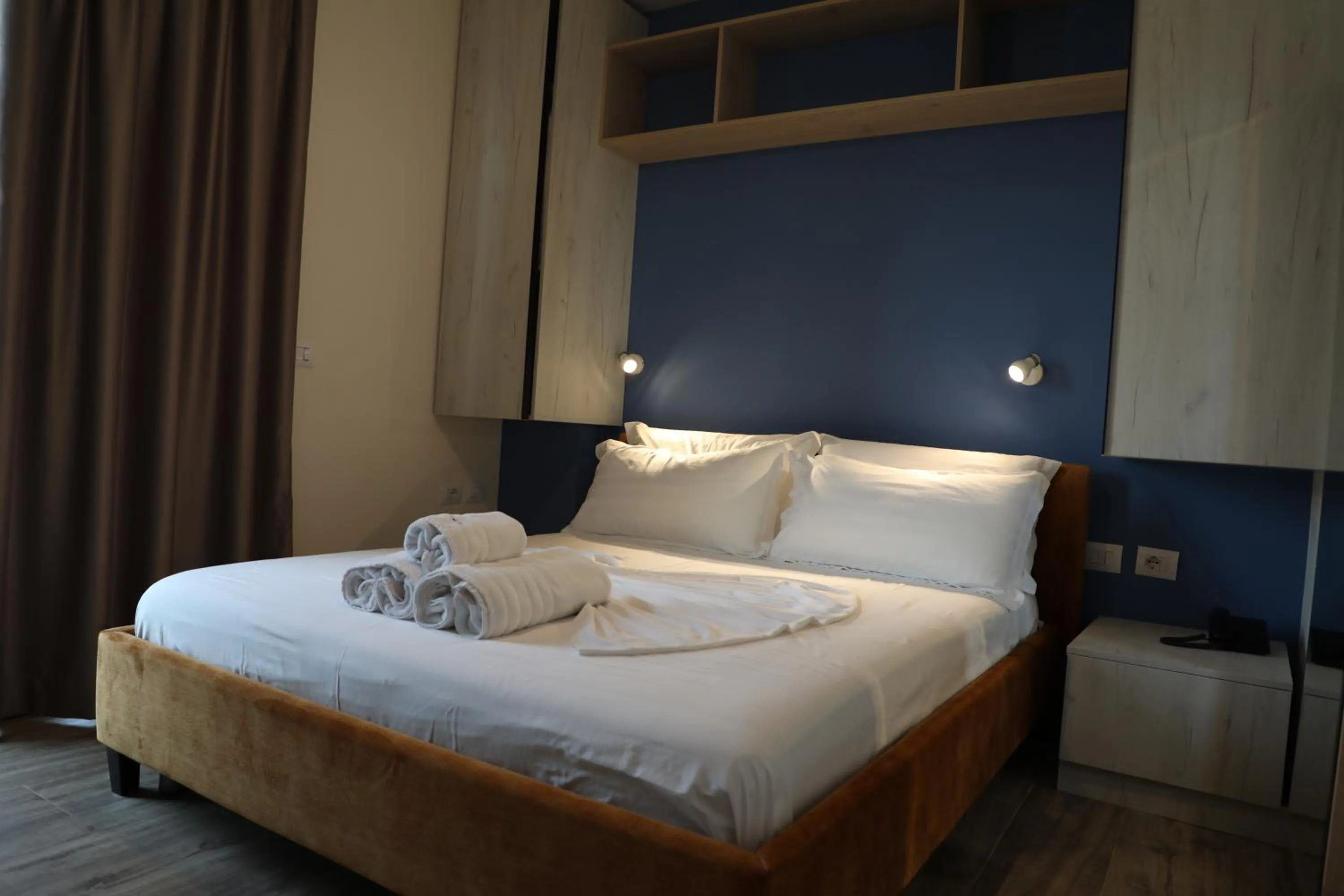 Bedroom, Bed in Hotel Triumf Shengjin