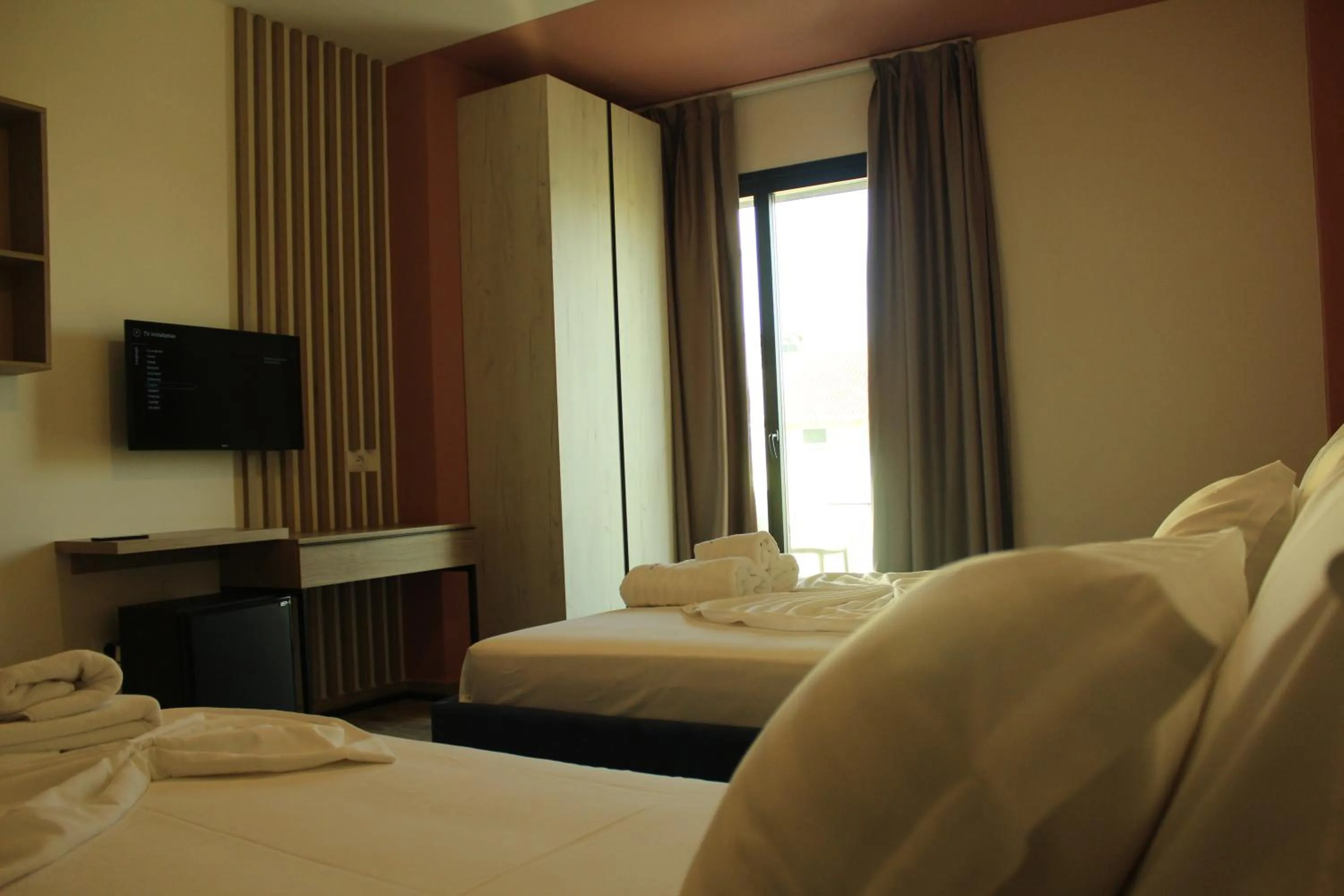 Bedroom, Bed in Hotel Triumf Shengjin