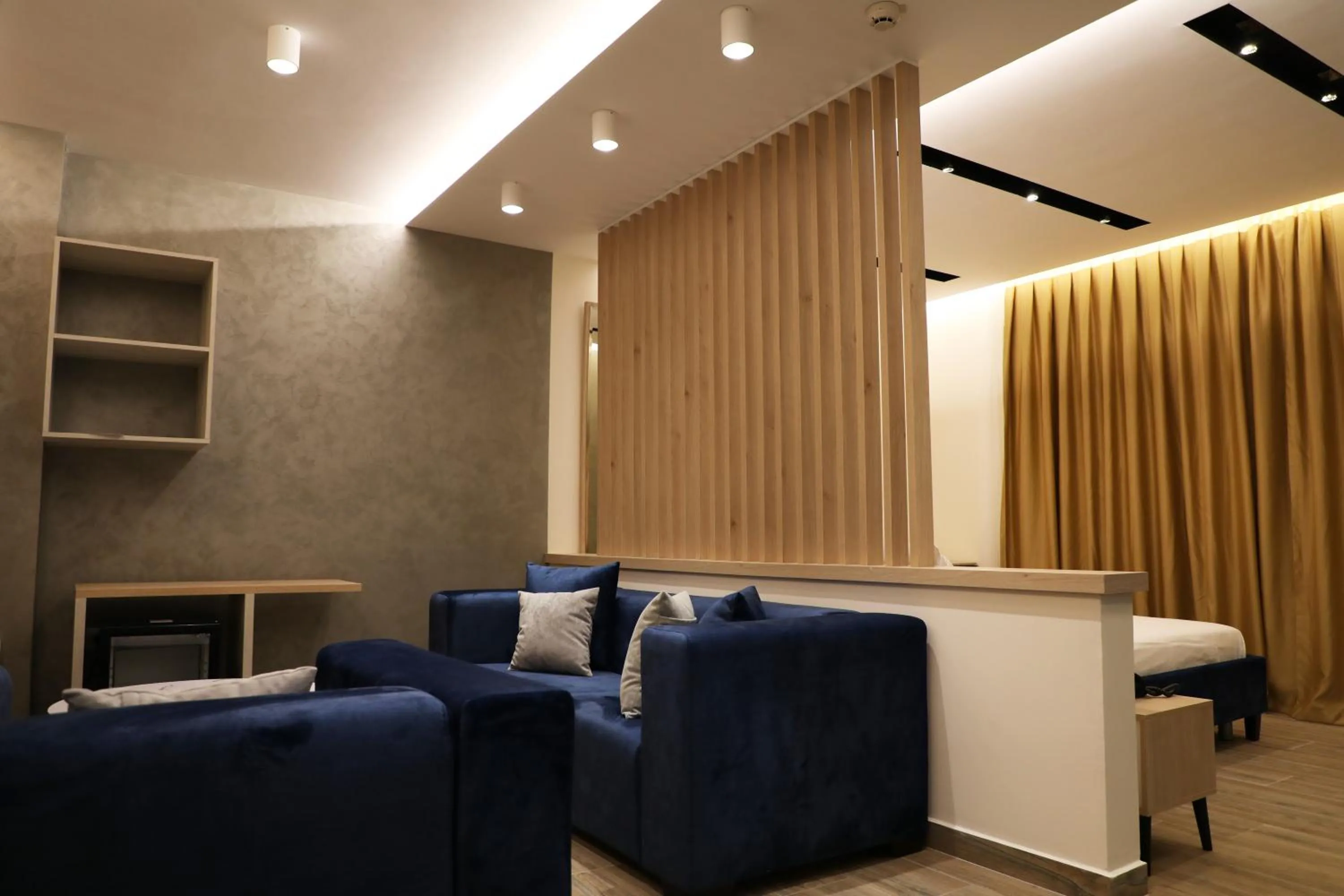 Seating area in Hotel Triumf Shengjin
