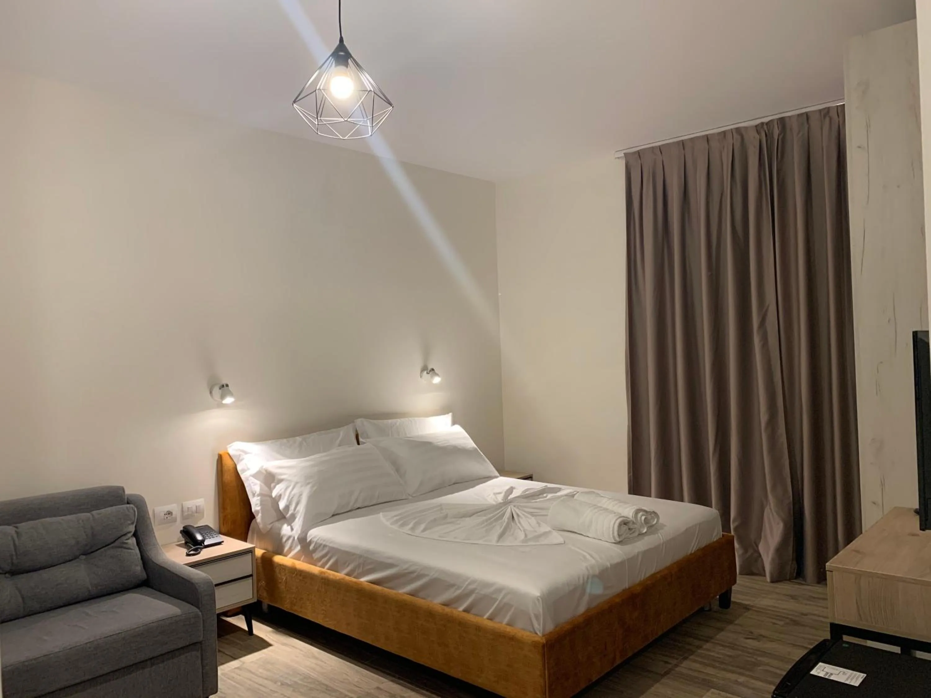 Bedroom, Bed in Hotel Triumf Shengjin
