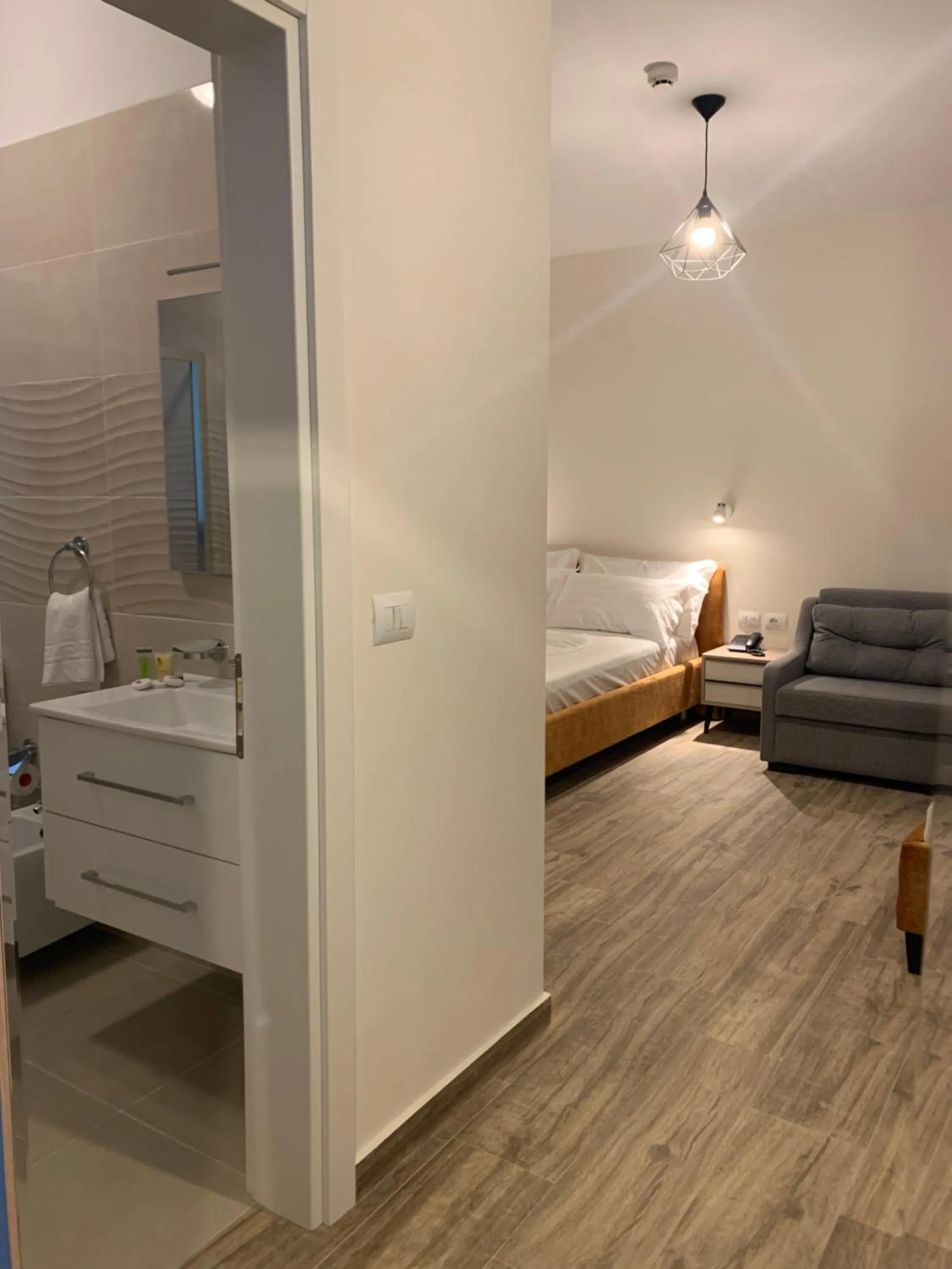 Bedroom, Bed in Hotel Triumf Shengjin