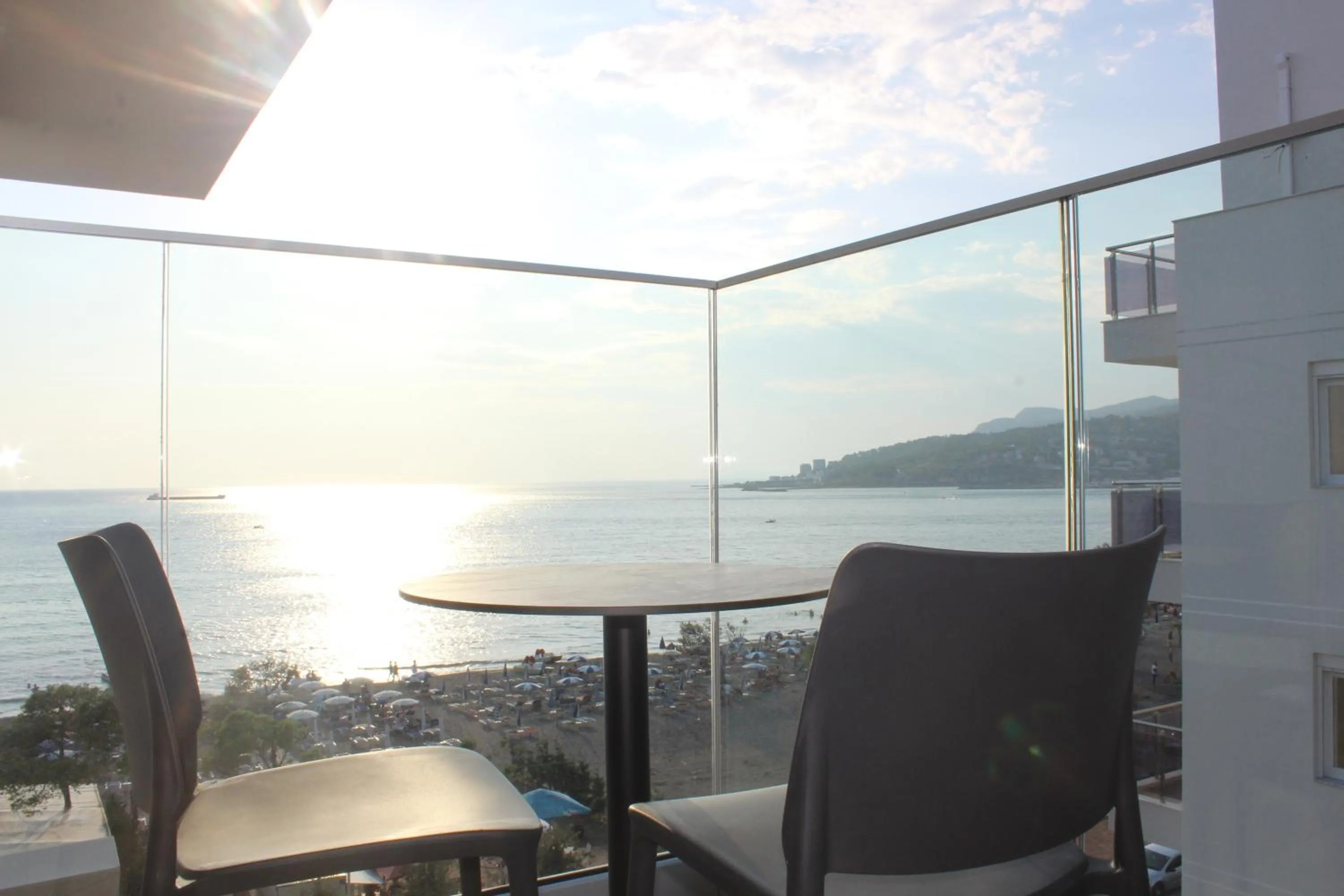Balcony/Terrace in Hotel Triumf Shengjin