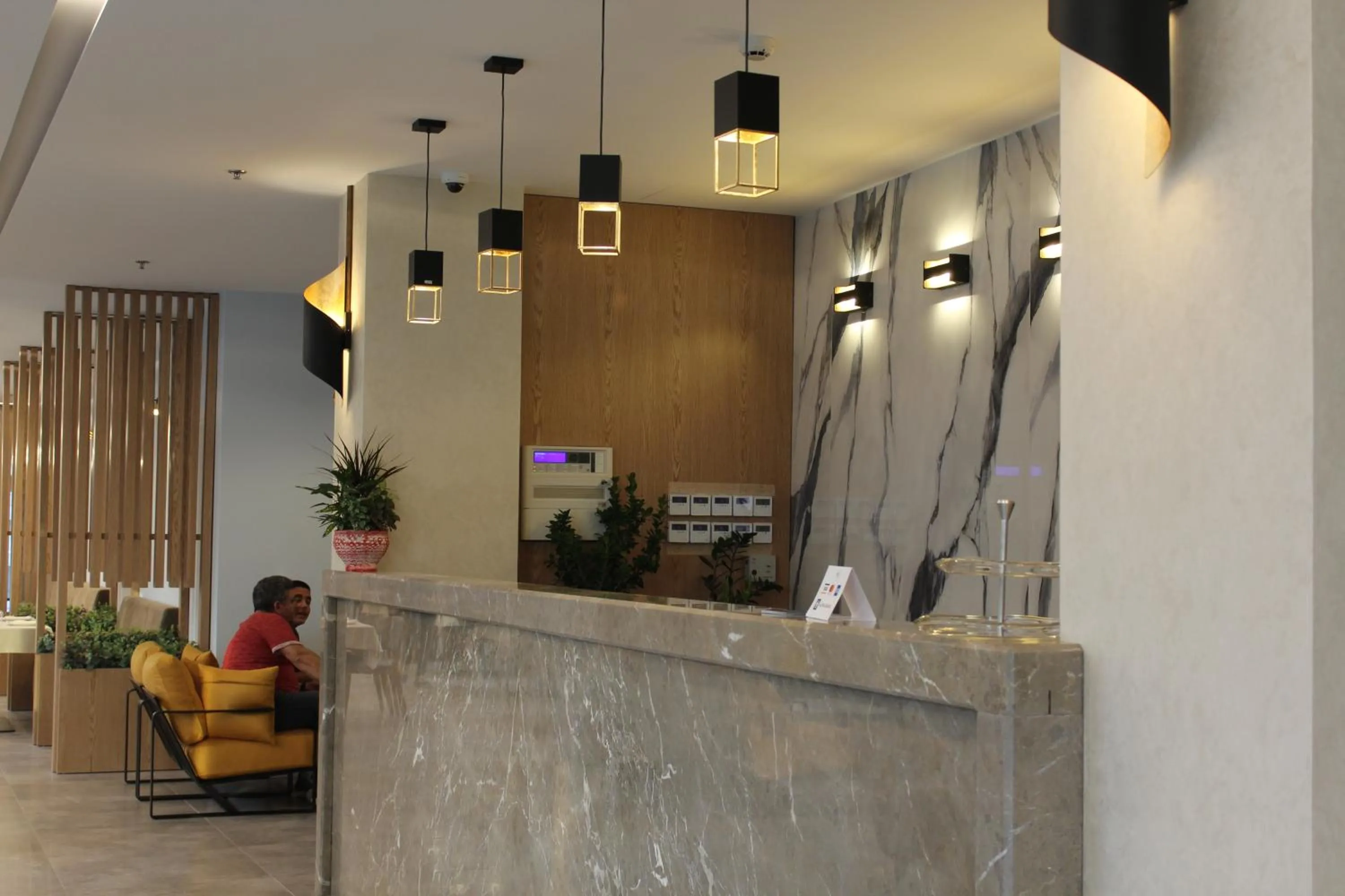 Lobby or reception in Hotel Triumf Shengjin