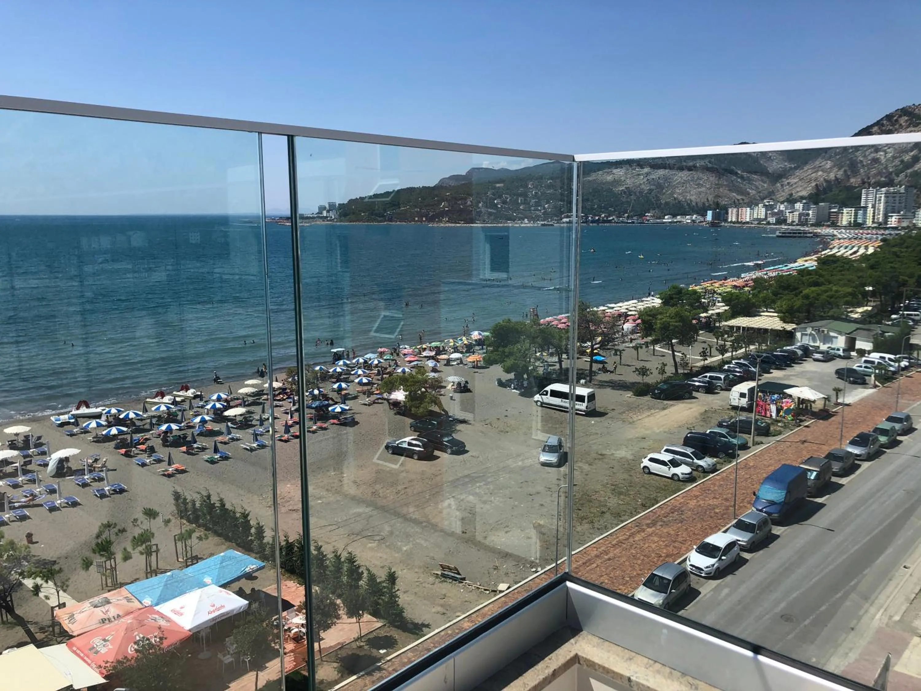 Beach in Hotel Triumf Shengjin