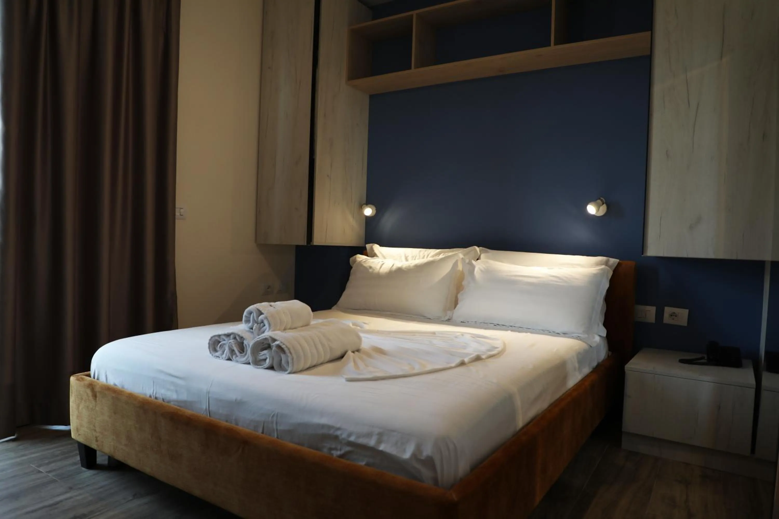 Bedroom, Bed in Hotel Triumf Shengjin