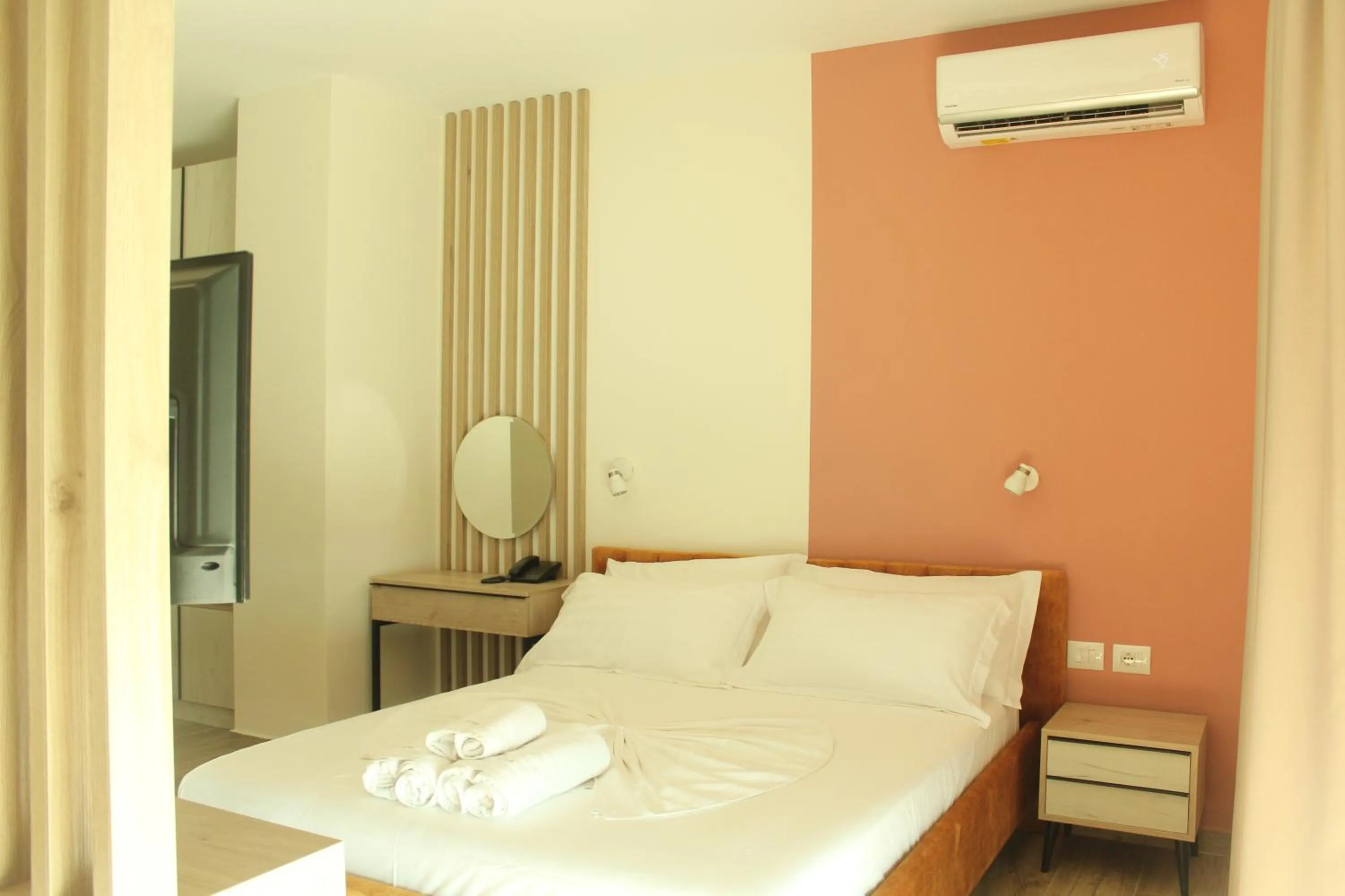 Bedroom, Bed in Hotel Triumf Shengjin