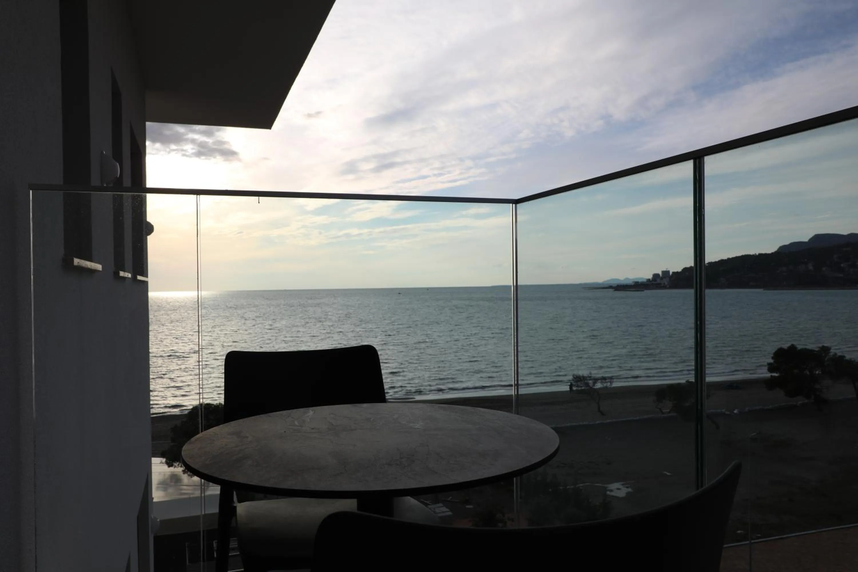 Balcony/Terrace in Hotel Triumf Shengjin