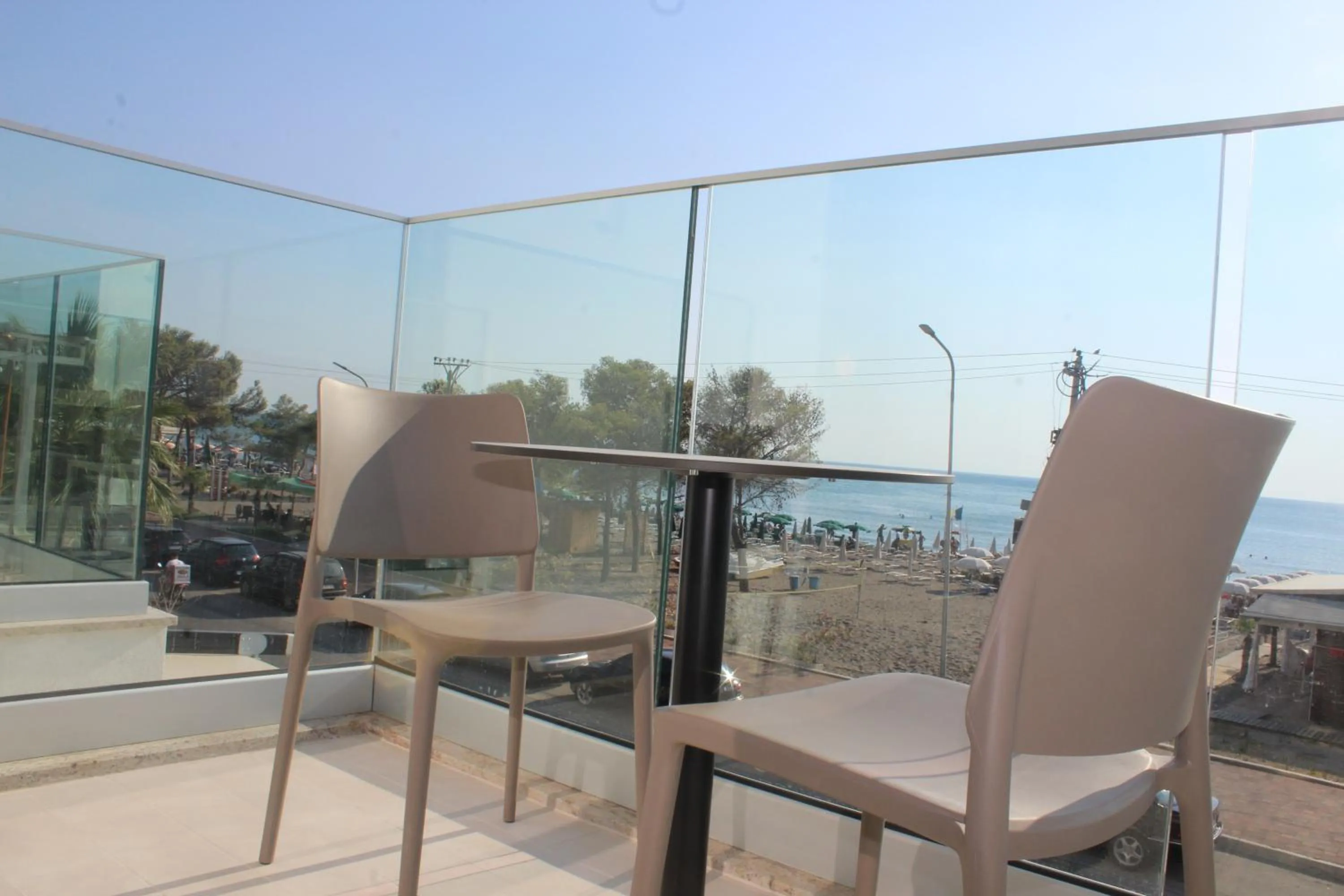 Balcony/Terrace in Hotel Triumf Shengjin