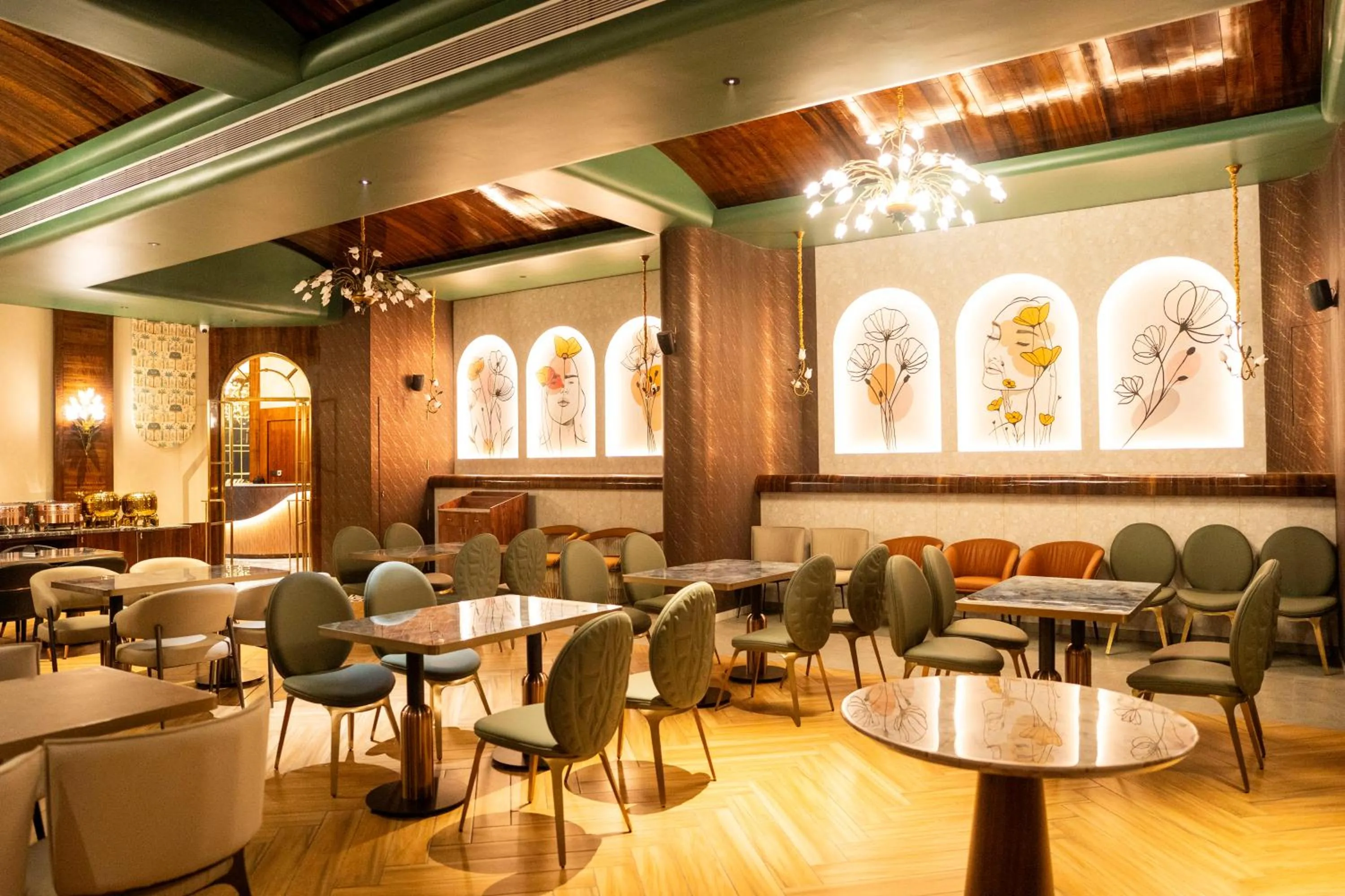 Restaurant/places to eat in Hotel Golden Amulya Rest Wings