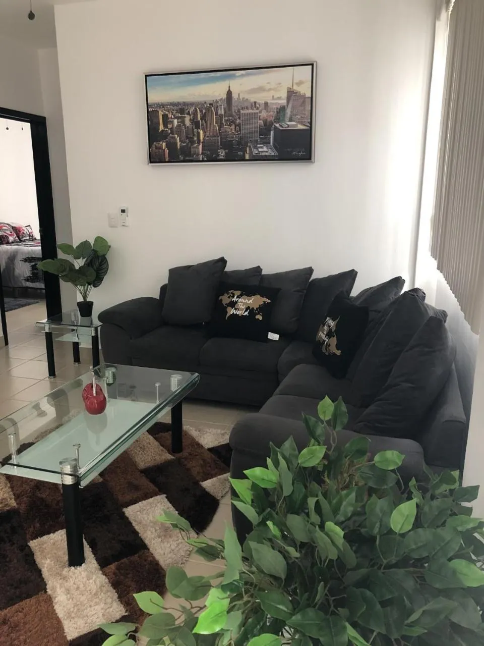 Living room in PLAYA SUITES apartment