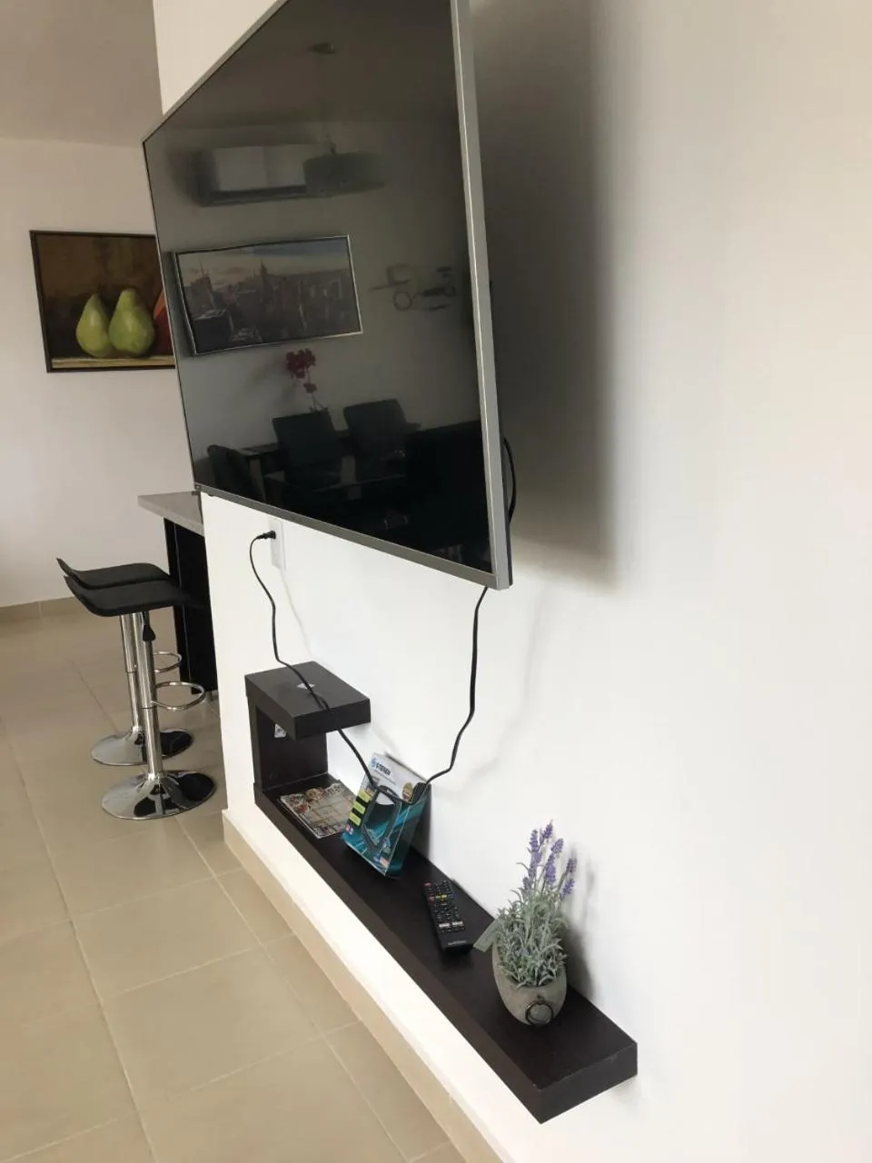 TV and multimedia in PLAYA SUITES apartment
