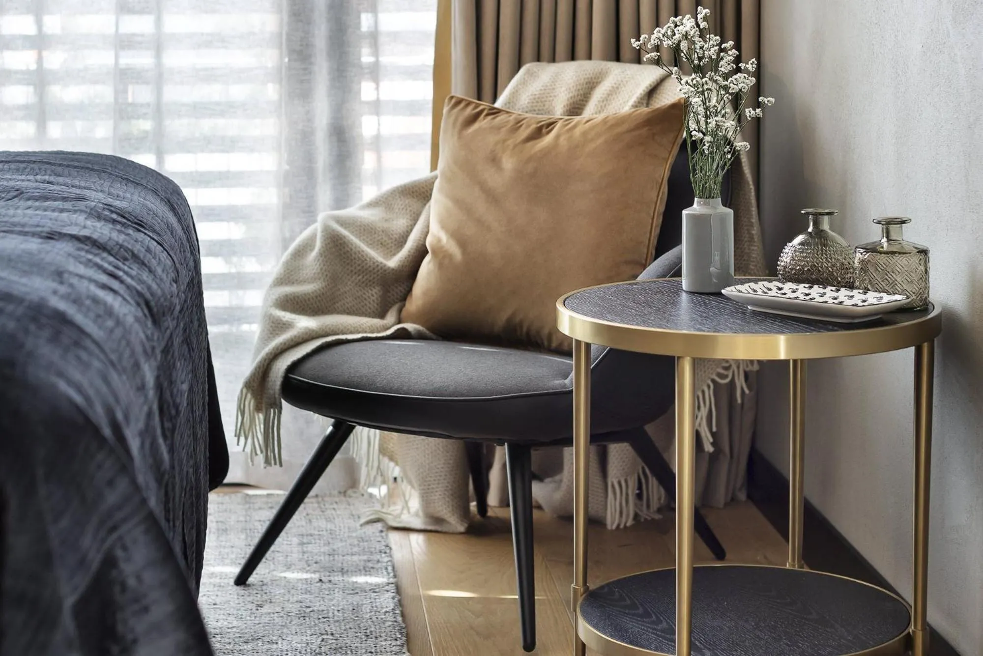 Decorative detail, Bed in Hotel Fitzroy curated by Fable