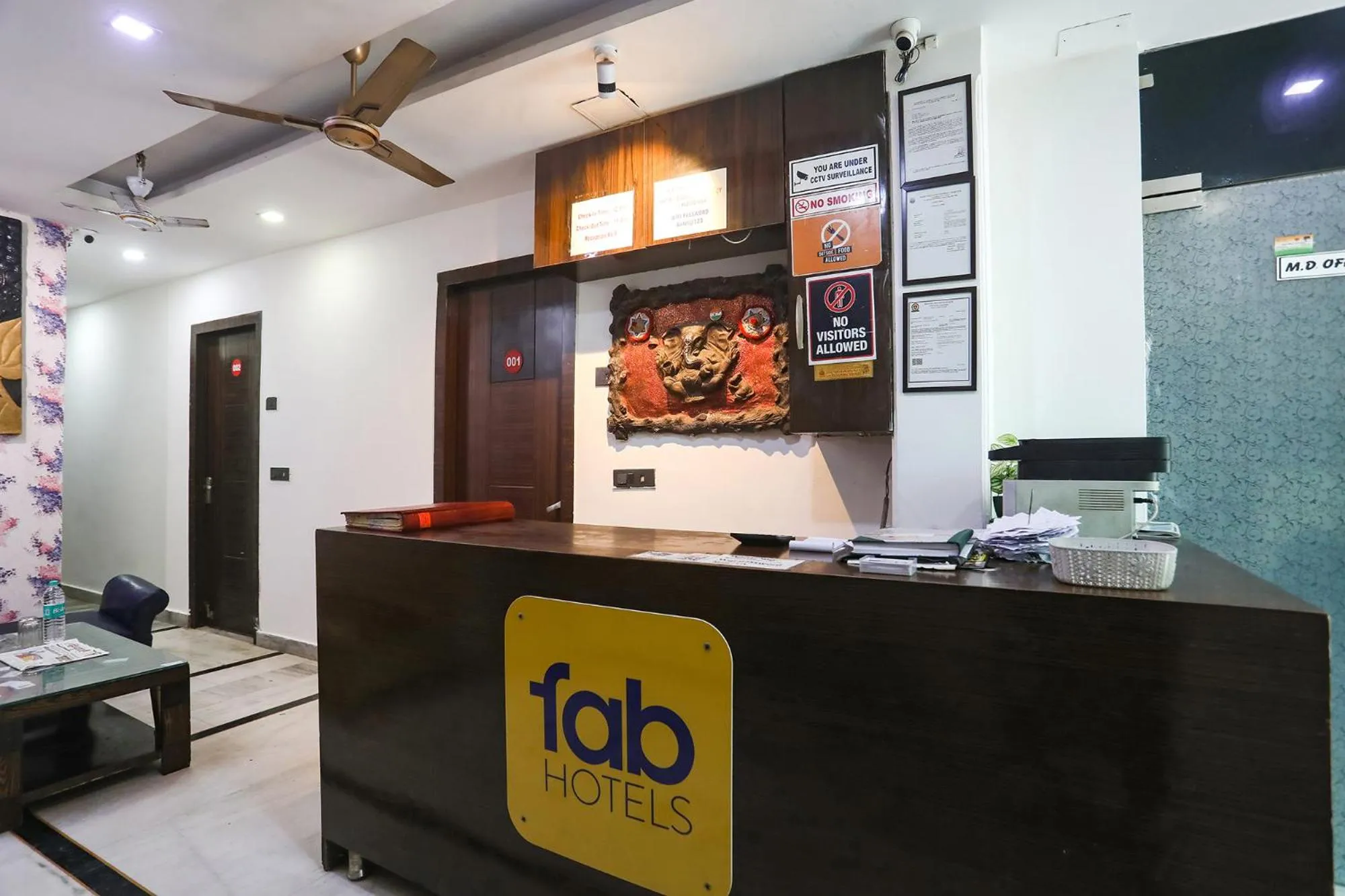 Lobby or reception in FabHotel NK Residency