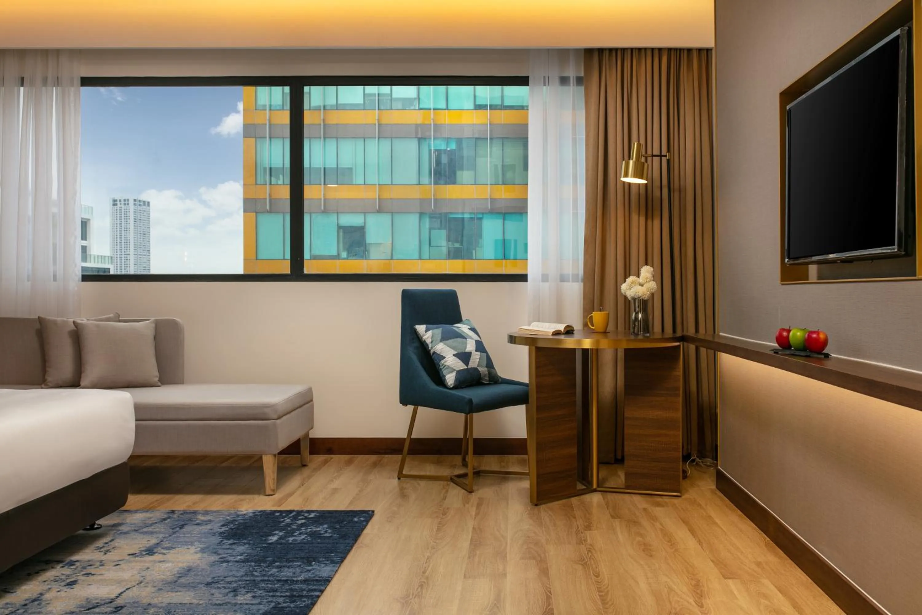 View (from property/room), Bed in Mövenpick Living West Hanoi