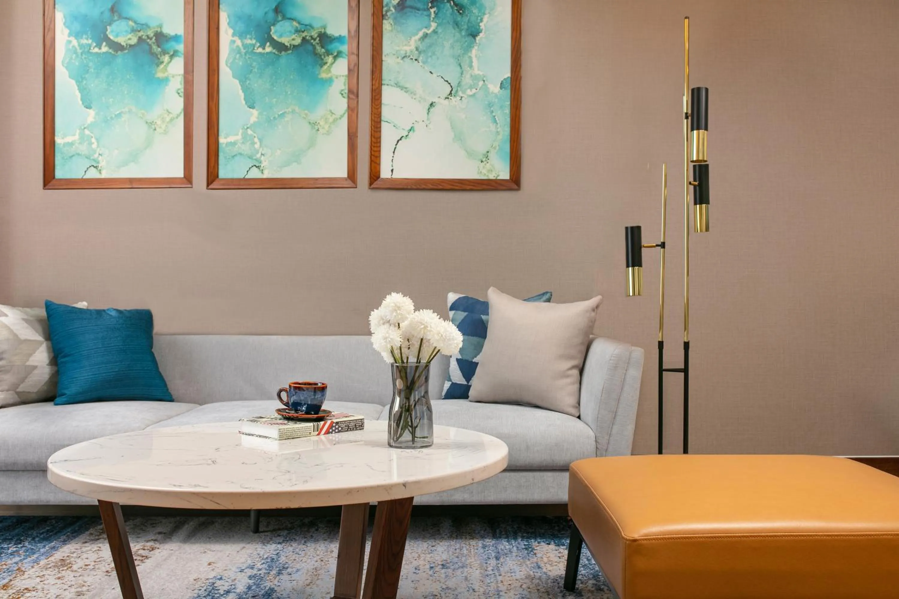 Living room in Mövenpick Living West Hanoi