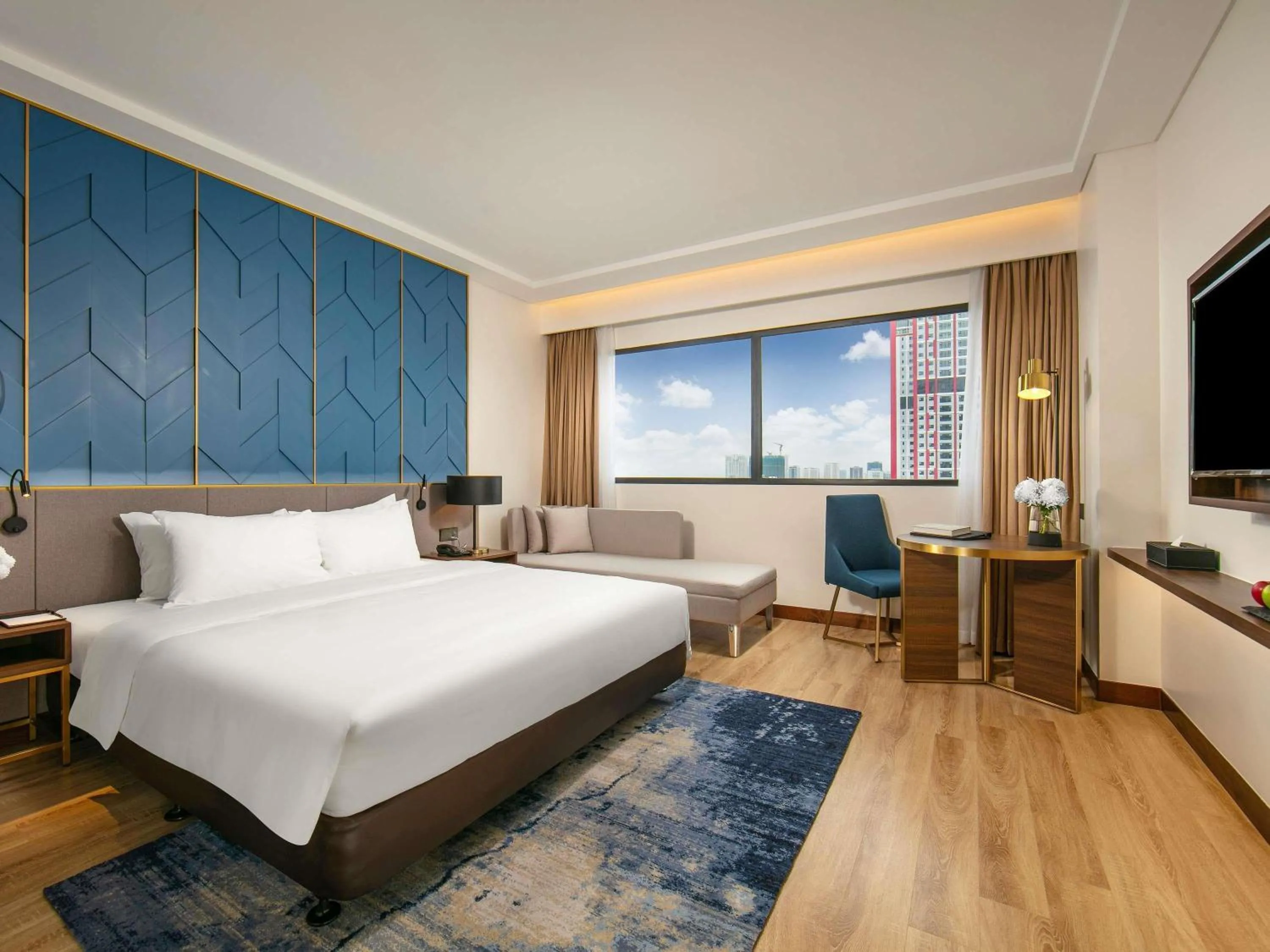 Property building, Bed in Mövenpick Living West Hanoi
