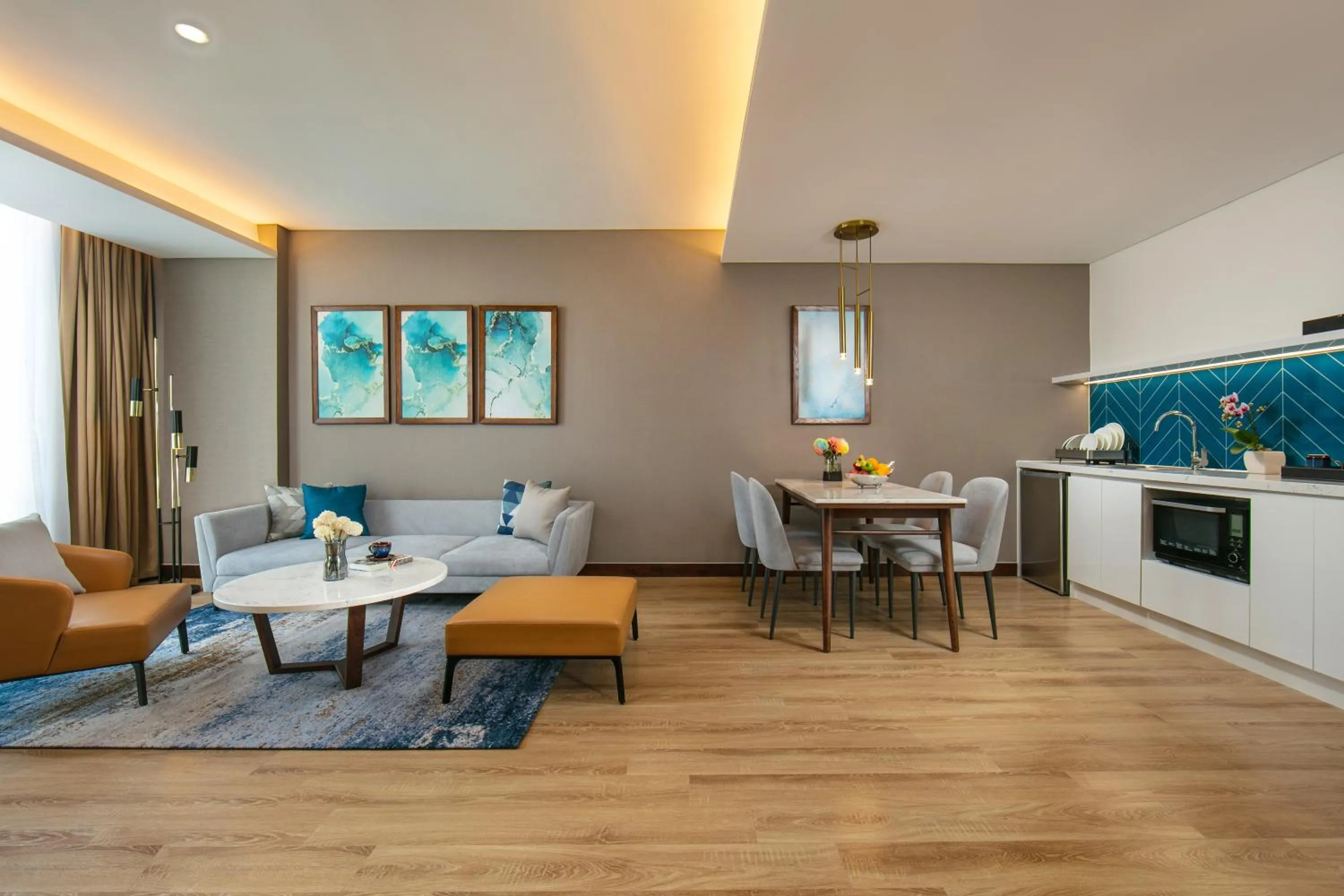 Kitchen or kitchenette in Mövenpick Living West Hanoi