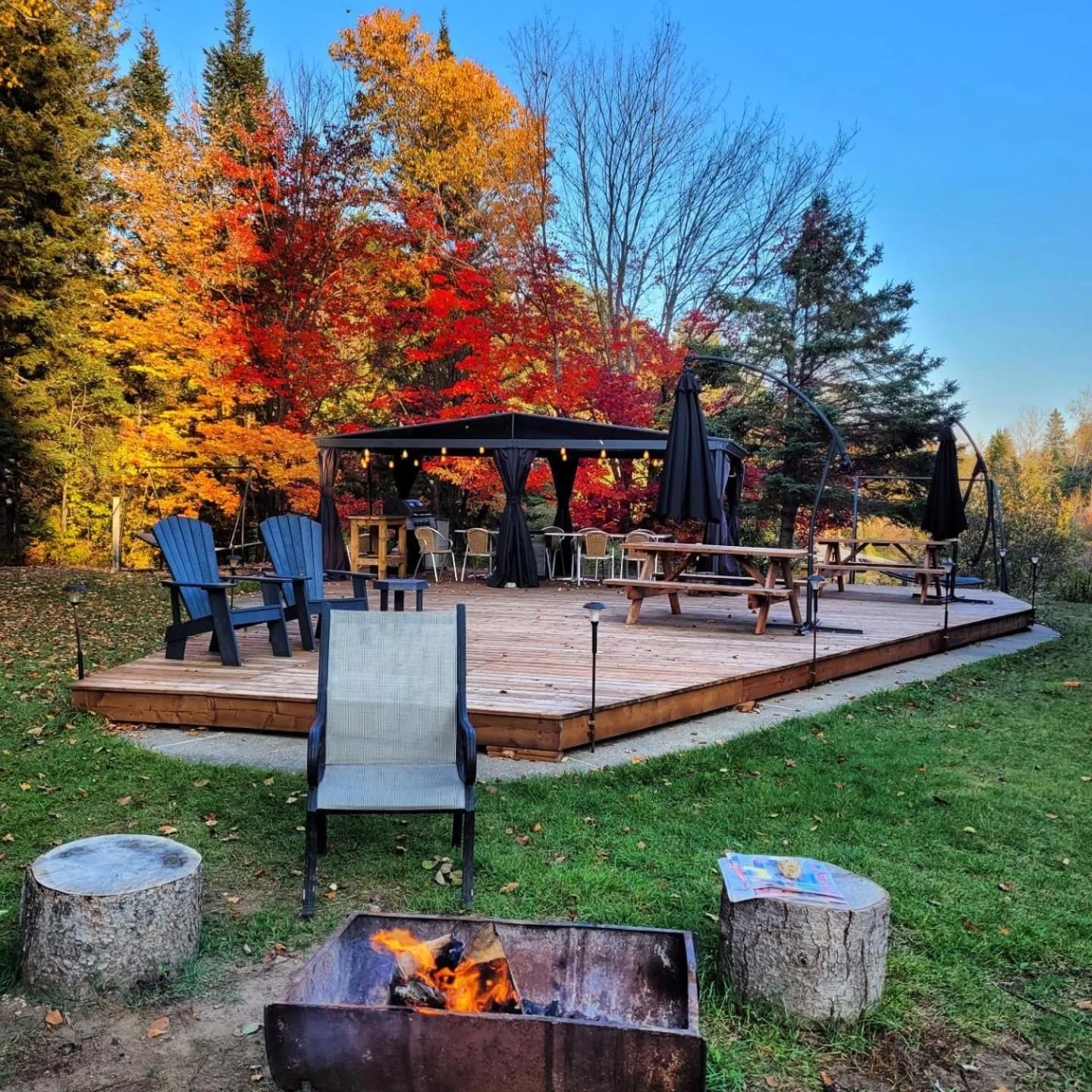Garden in Oberge Inn Val-David