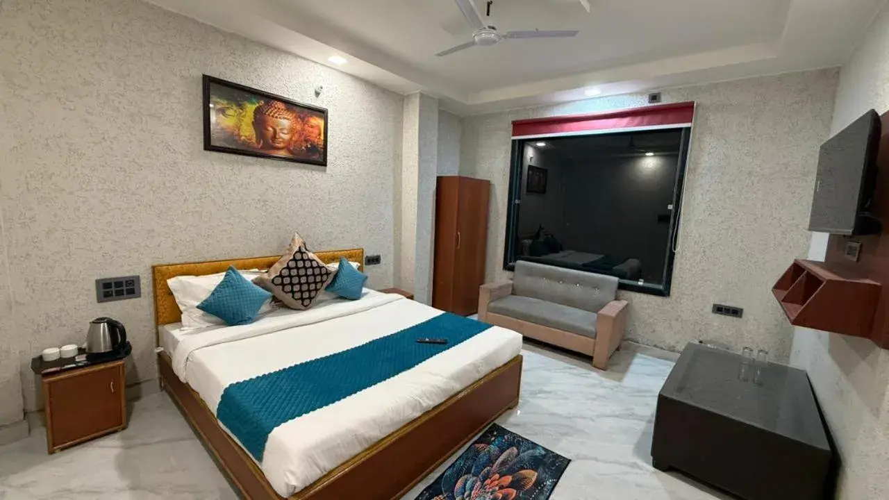 Bed in Bundeli Farm Resort & Banquet Orchha Bed in Bundeli Farm Resort & Banquet Orchha