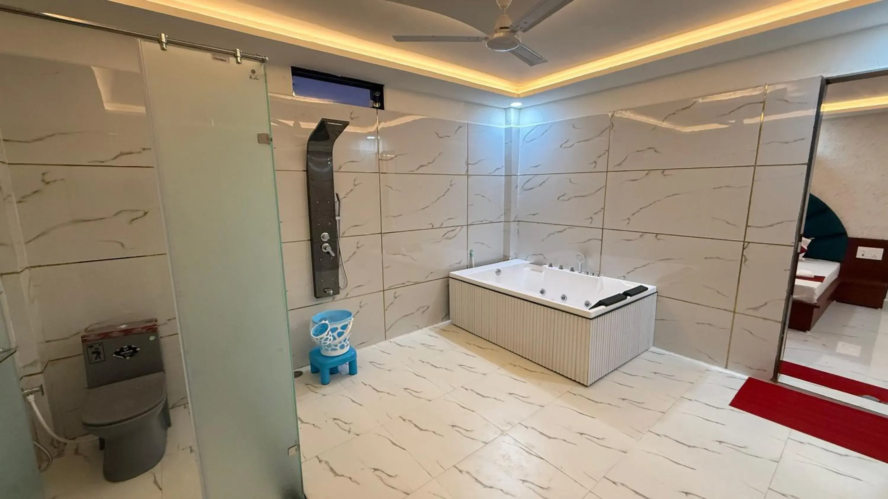 Bathroom in Bundeli Farm Resort & Banquet Orchha Bathroom in Bundeli Farm Resort & Banquet Orchha