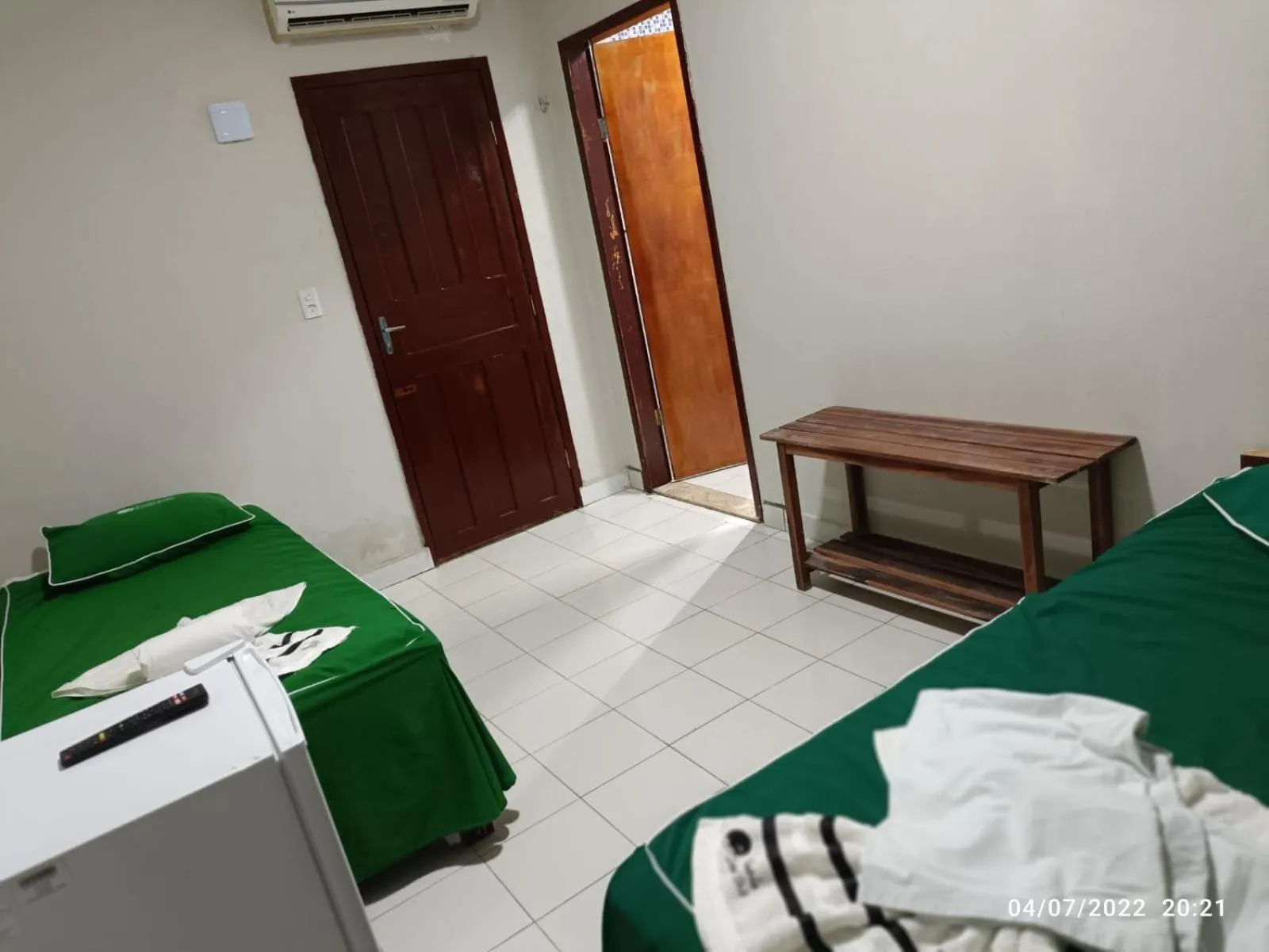 Bed in Pousada Recanto Beach