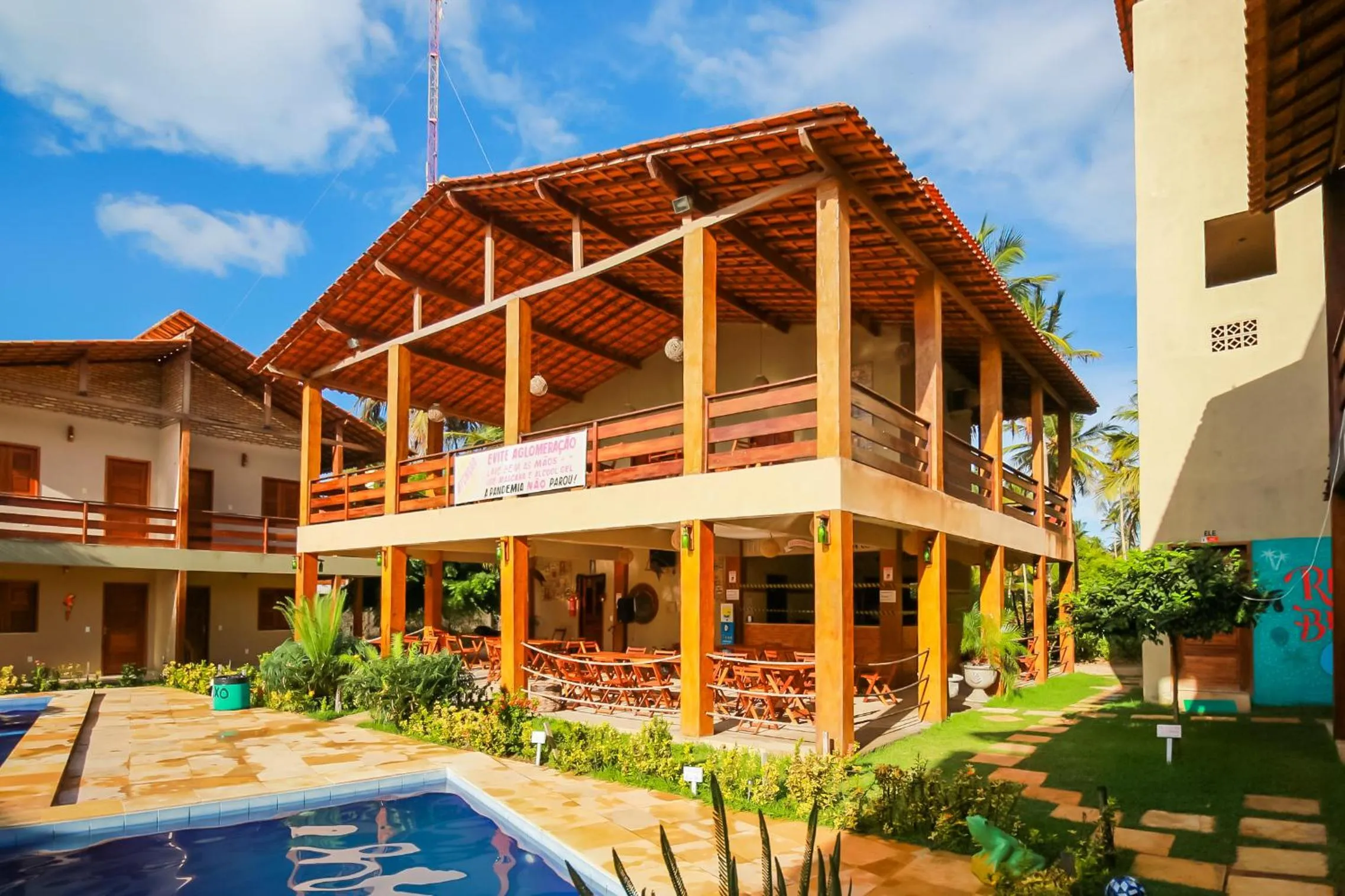Property building in Pousada Recanto Beach