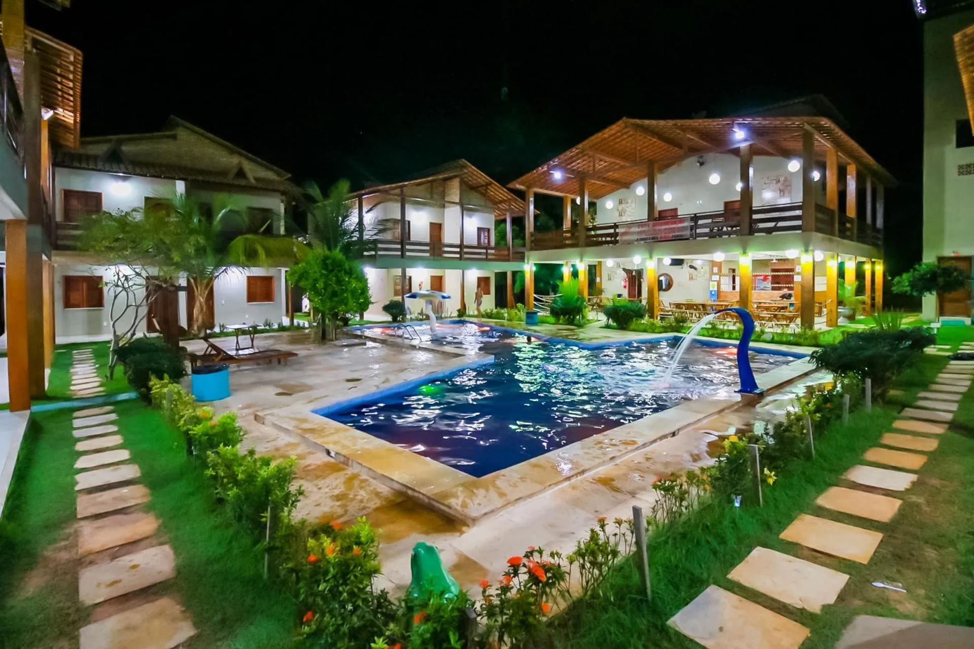 Pool view in Pousada Recanto Beach
