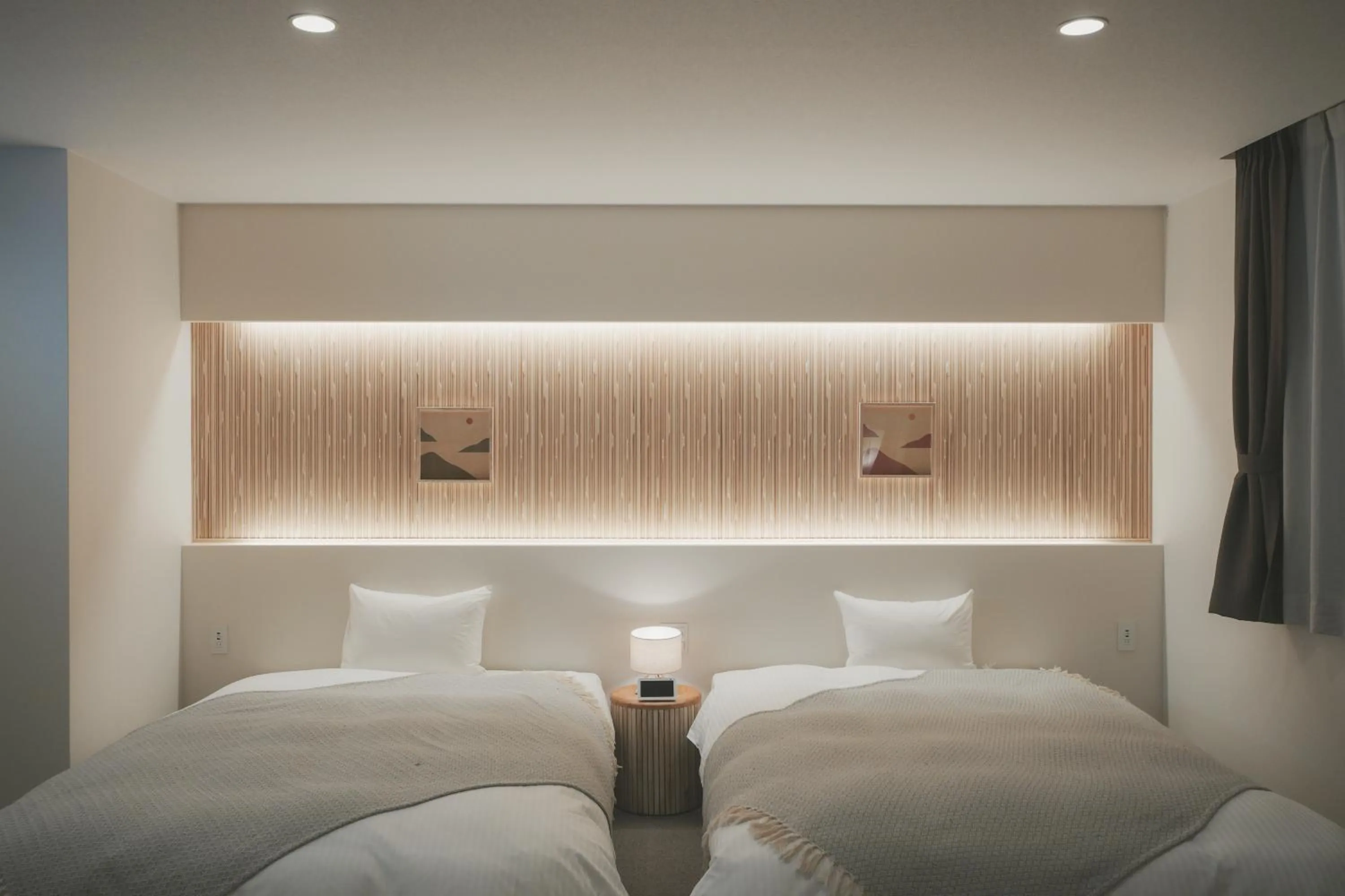 Bed in NAGI Hiroshima Hotel and Lounge