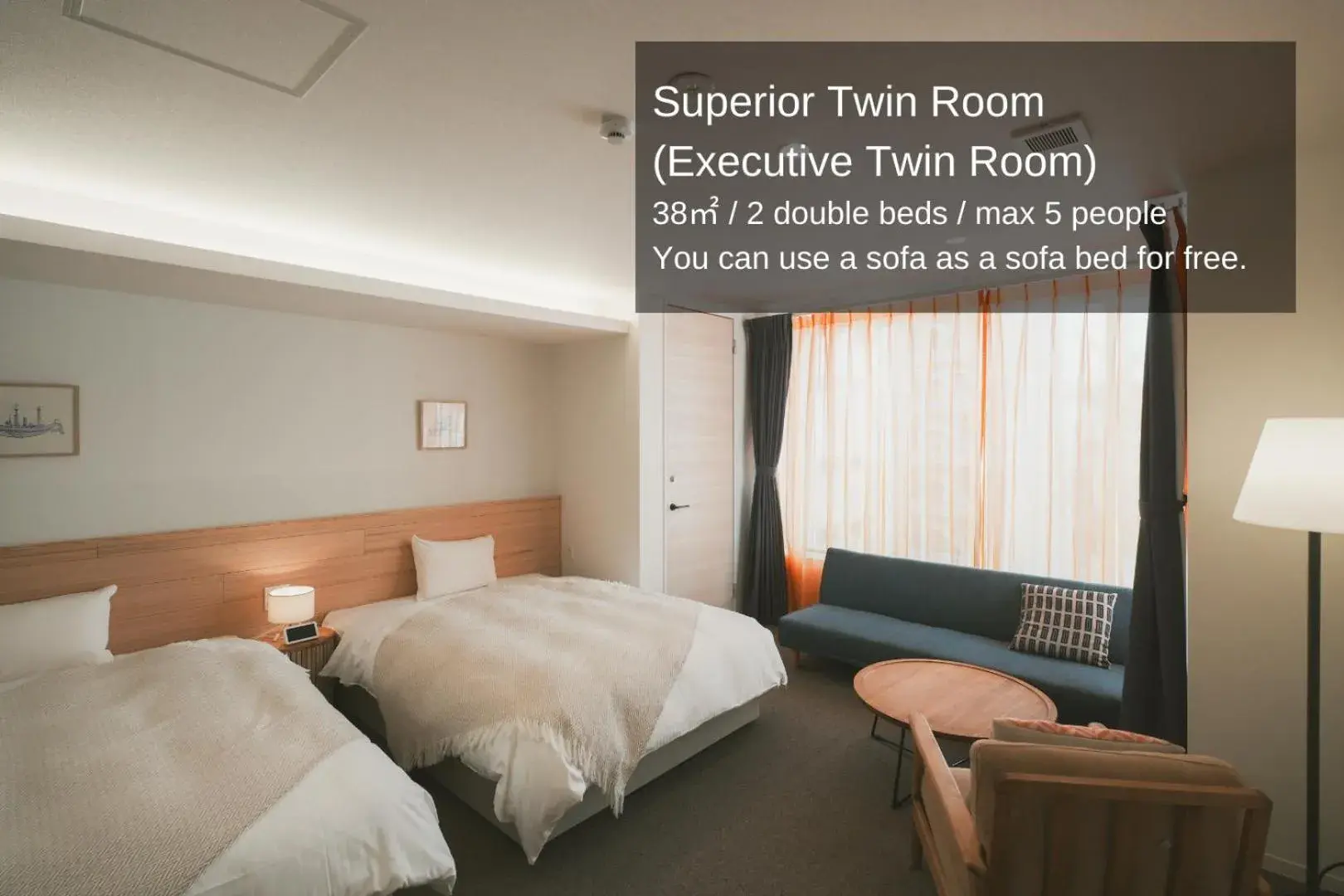 Photo of the whole room, Bed in NAGI Hiroshima Hotel and Lounge Photo of the whole room, Bed in NAGI Hiroshima Hotel and Lounge