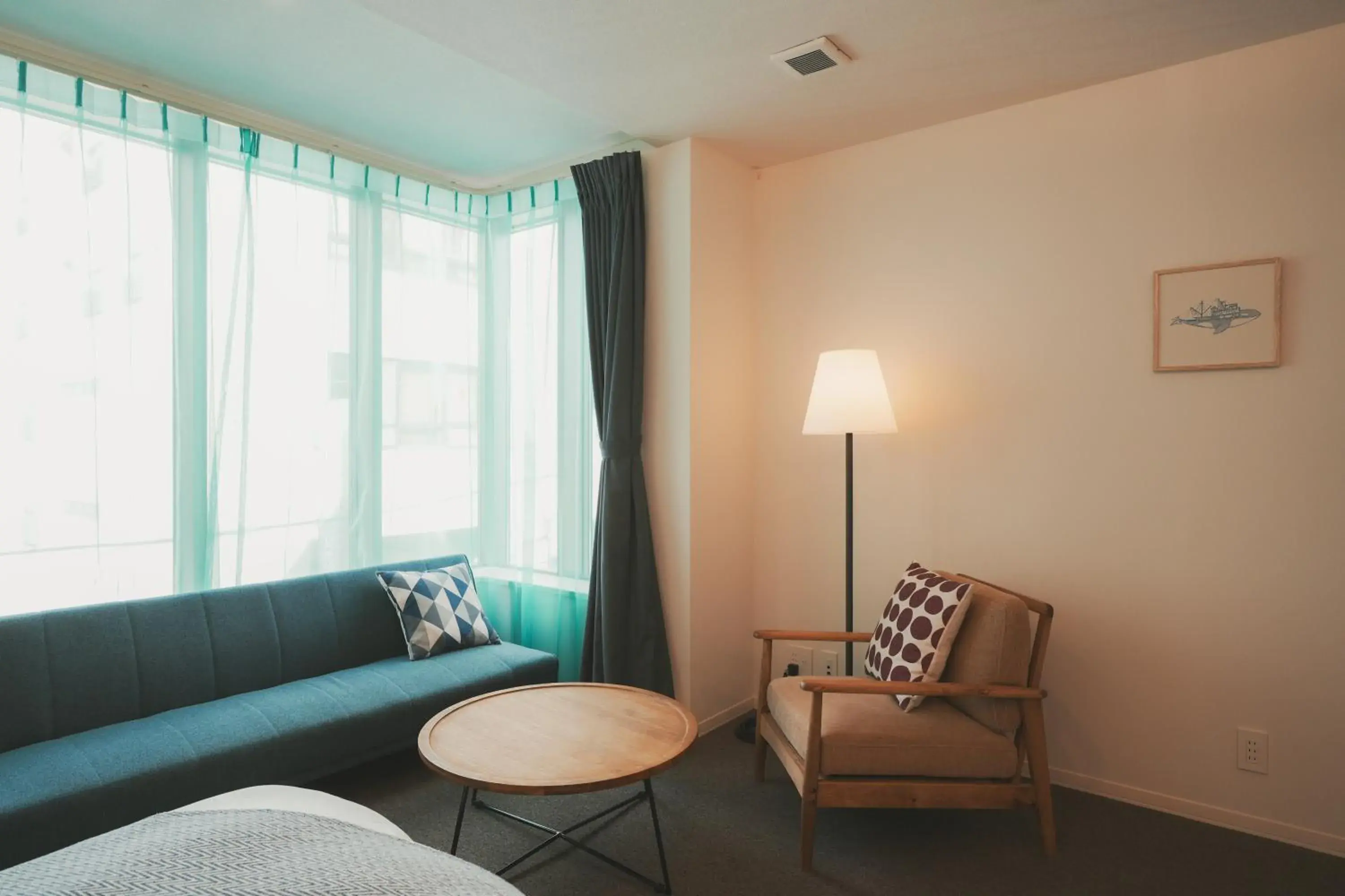 Living room in NAGI Hiroshima Hotel and Lounge Living room in NAGI Hiroshima Hotel and Lounge