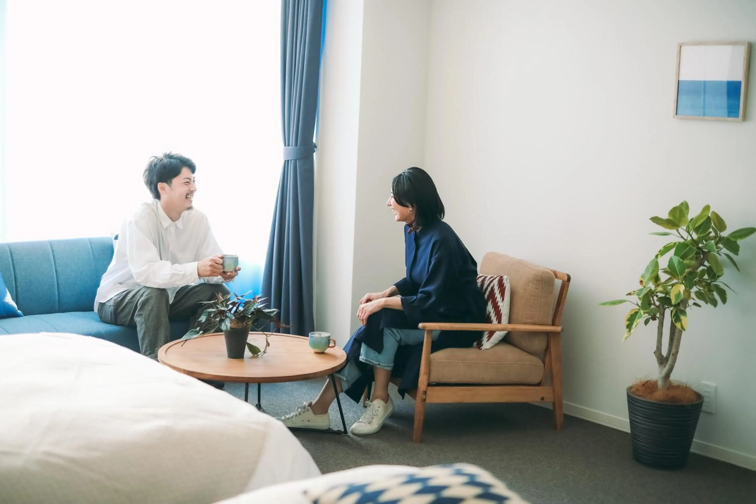 Living room in NAGI Hiroshima Hotel and Lounge