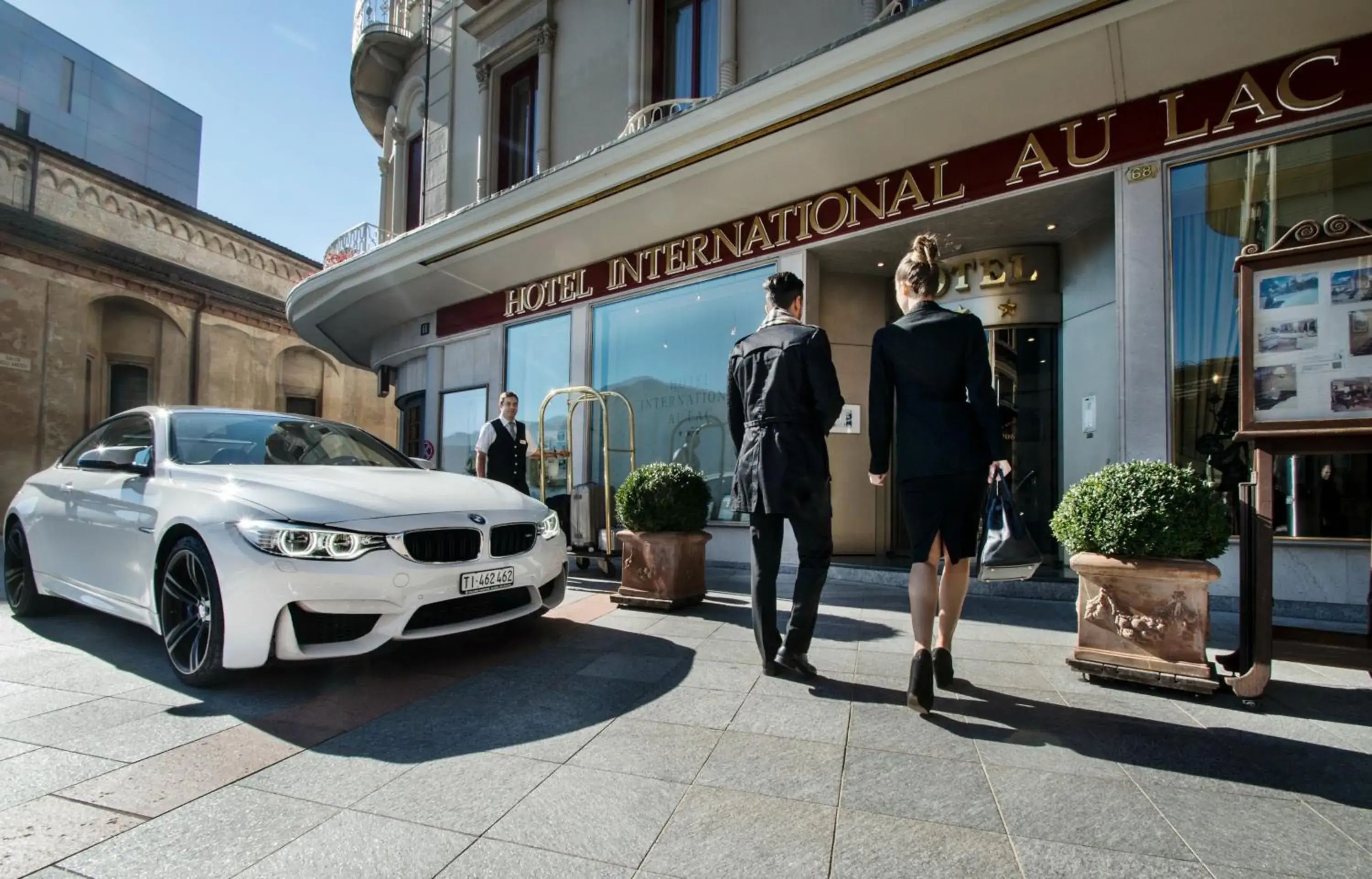 Facade/entrance in International au Lac Historic Lakeside Hotel Facade/entrance in International au Lac Historic Lakeside Hotel