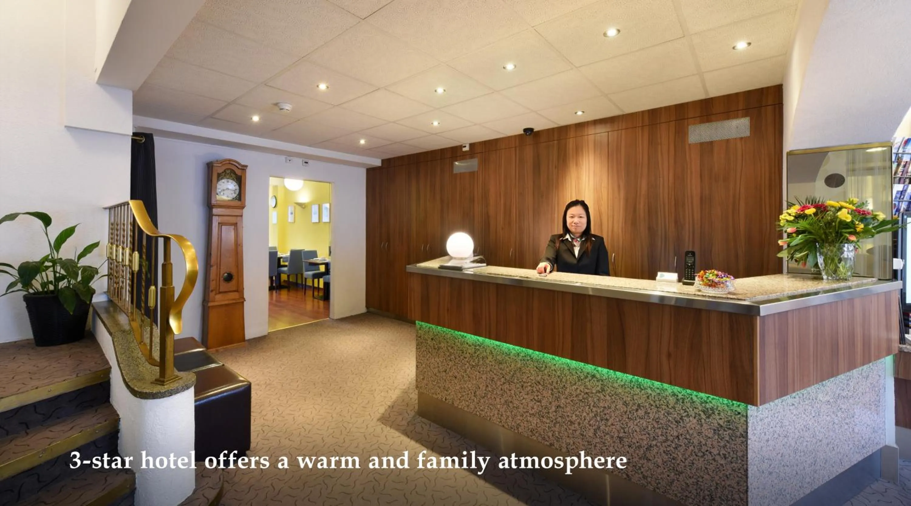 Lobby or reception in Hôtel Bellerive