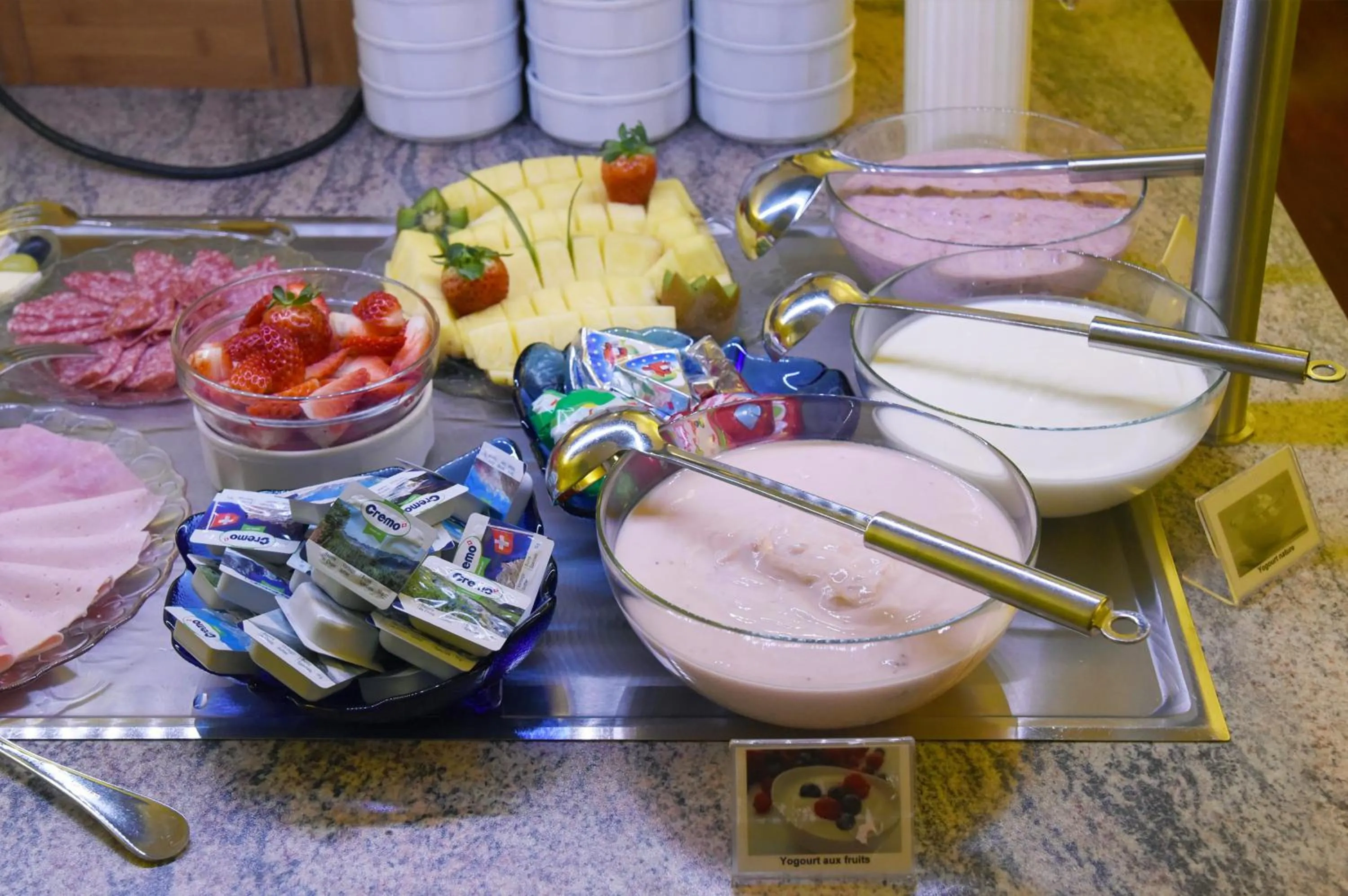 Buffet breakfast in Hôtel Bellerive