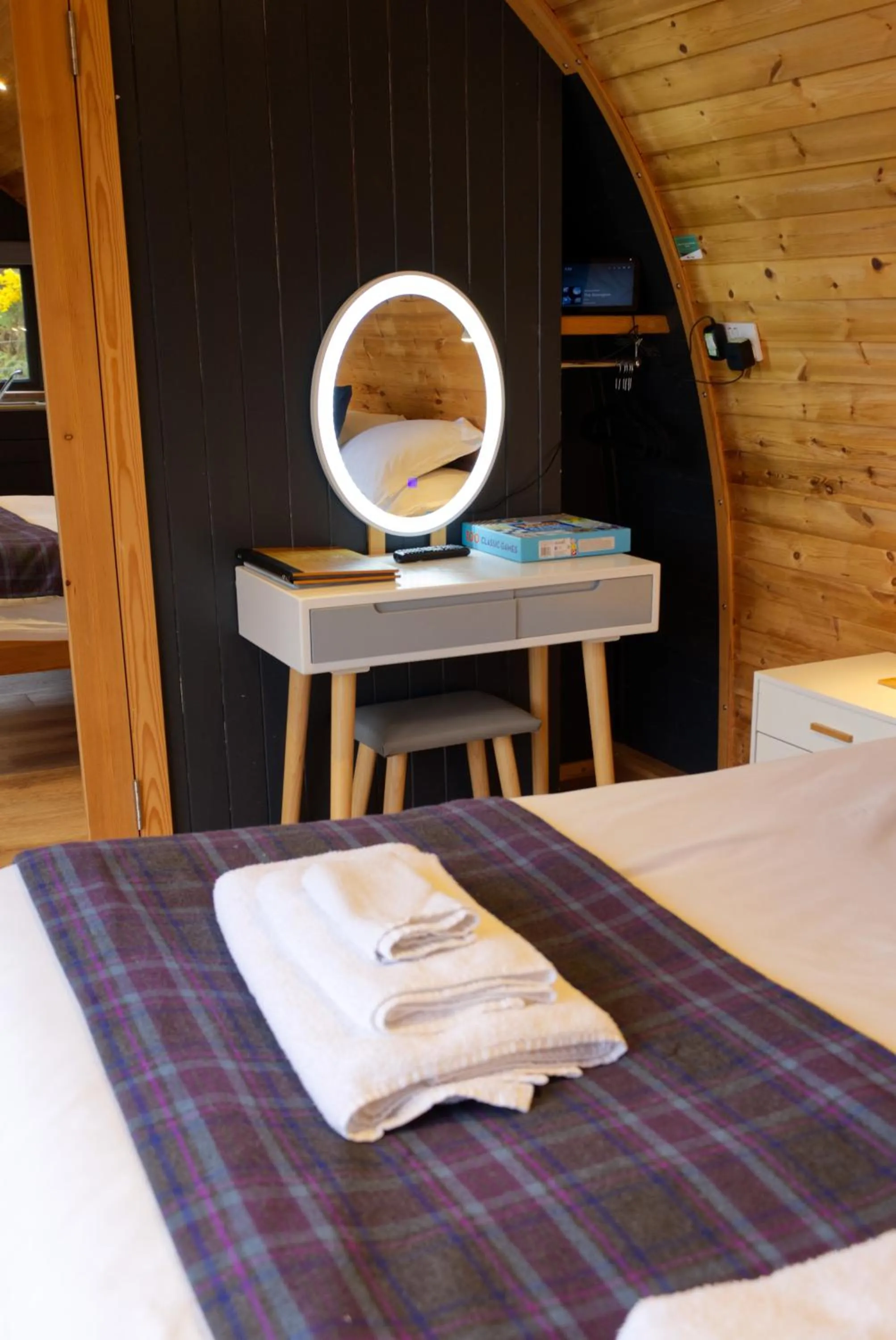 Bedroom, Bed in North Coast 500 Pods - Brora